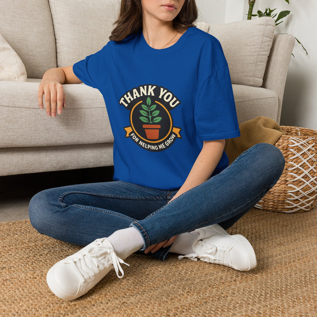 Thank You for Helping Me Grow Teacher Appreciation Shirt Plant Lady Gift Teacher Week Tee Mentor Gift End of Year Teacher Gift