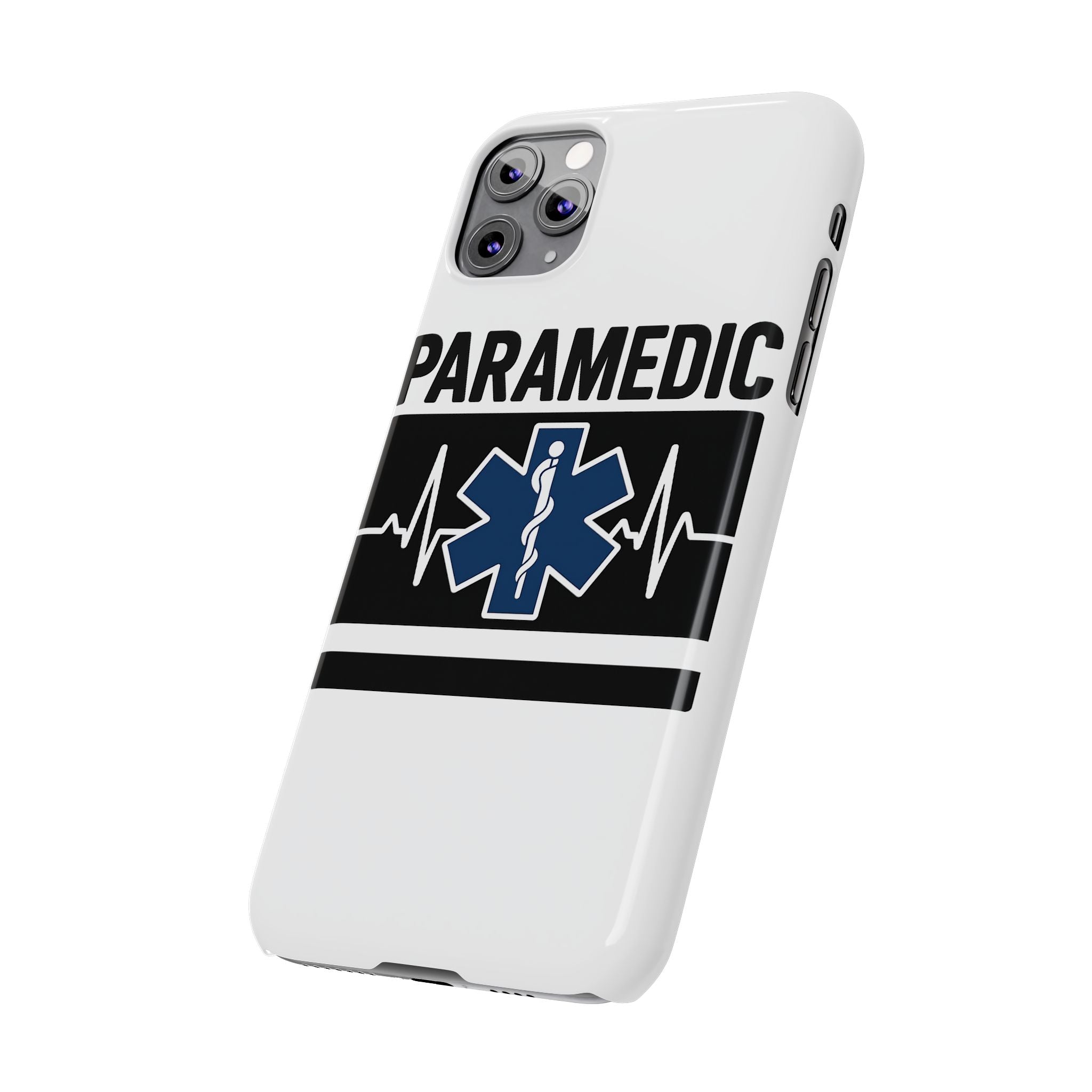Paramedic Phone Case EMS Gift Heartbeat Star of Life EMT Medical First Responder Thin White Line Hero Appreciation