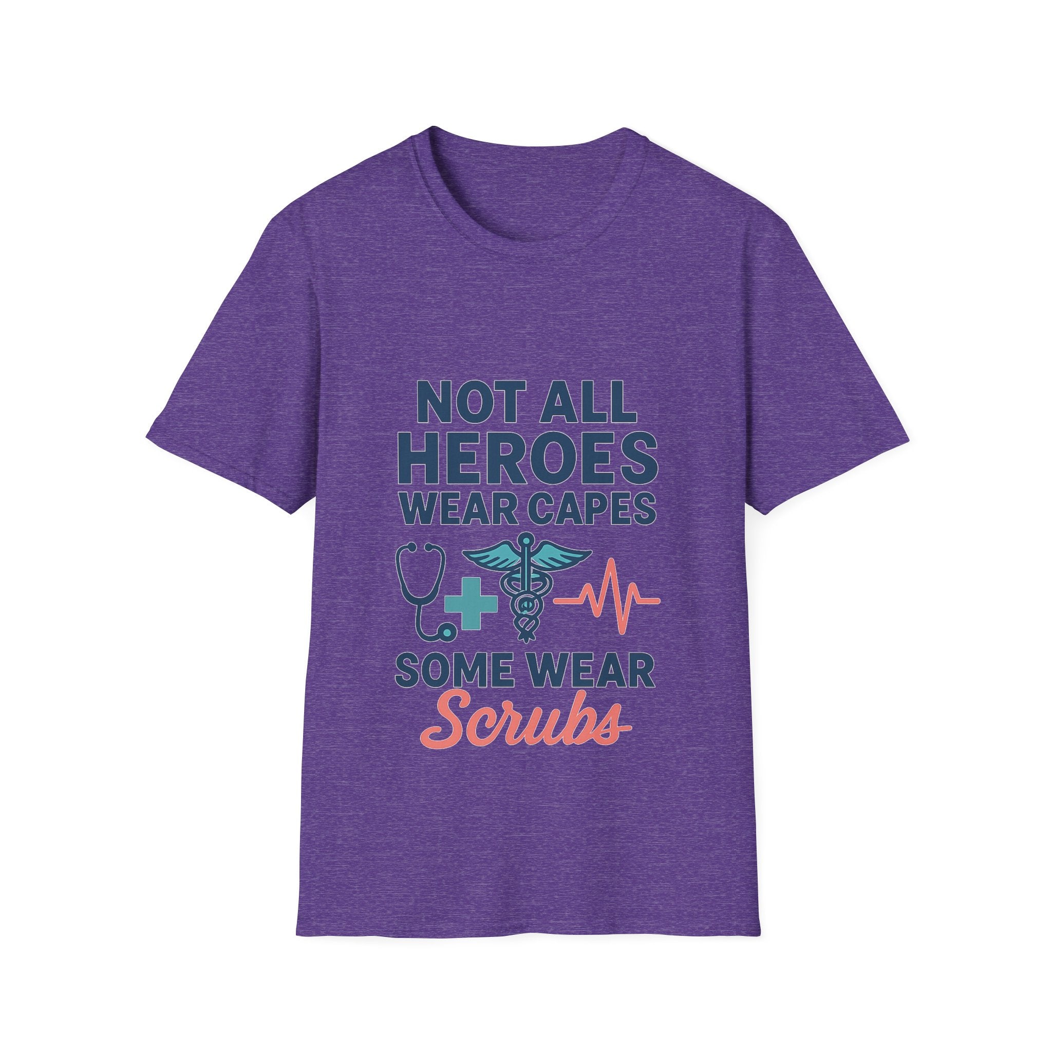 Not All Heroes Wear Capes Some Wear Scrubs Nurse Shirt, Nurse Appreciation Week Gift, Nurse Thank You Tee, Medical Worker Hero