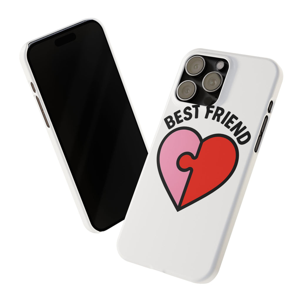 Best Friend Phone Case Set Puzzle Heart Matching BFF Gifts for Besties Friendship Phone Cases Cute Teen Gift for Her