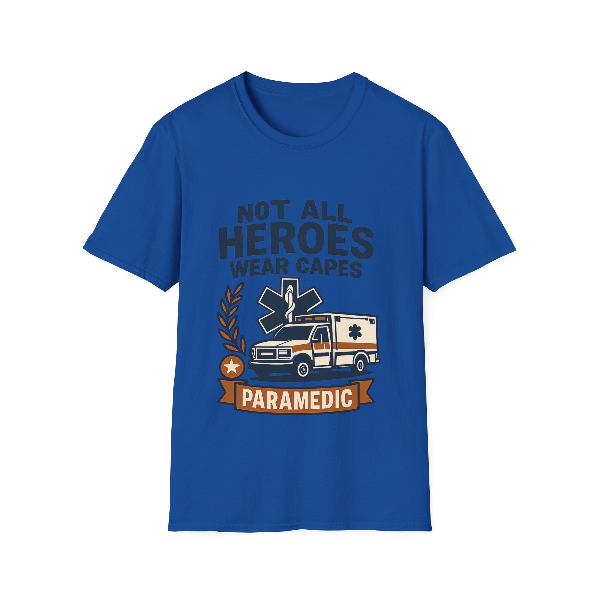 Not All Heroes Wear Capes Paramedic Shirt, EMS Appreciation Gift, Star of Life EMT Tshirt, Ambulance Driver Hero Shirt