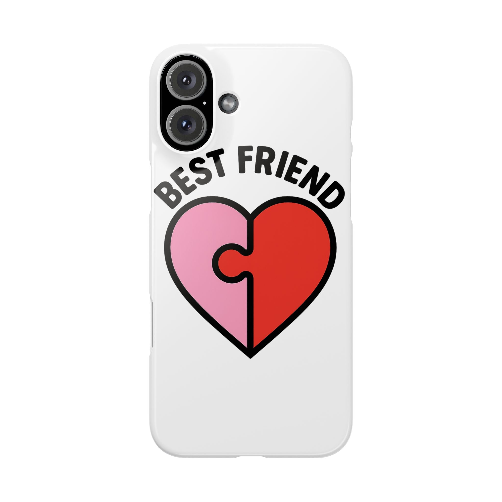 Best Friend Phone Case Set Puzzle Heart Matching BFF Gifts for Besties Friendship Phone Cases Cute Teen Gift for Her