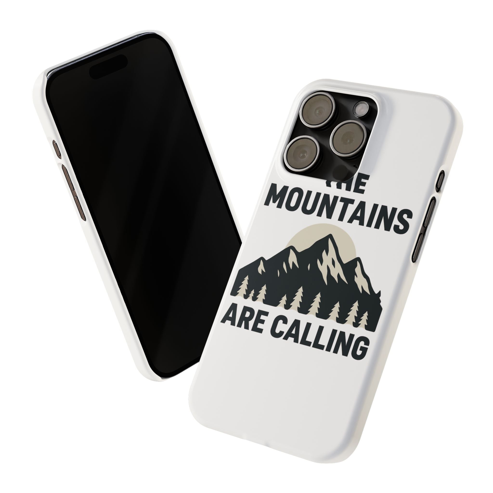 Mountains Are Calling Phone Case, Minimalist Mountain Range Silhouette, Nature Lover Gift, Hiker Adventure Outdoor Enthusiast