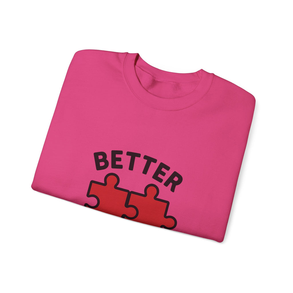 Couple Sweatshirt Better Together Puzzle Pieces Matching Sweatshirts Anniversary Gift for Couples Relationship Gift Valentine's Day