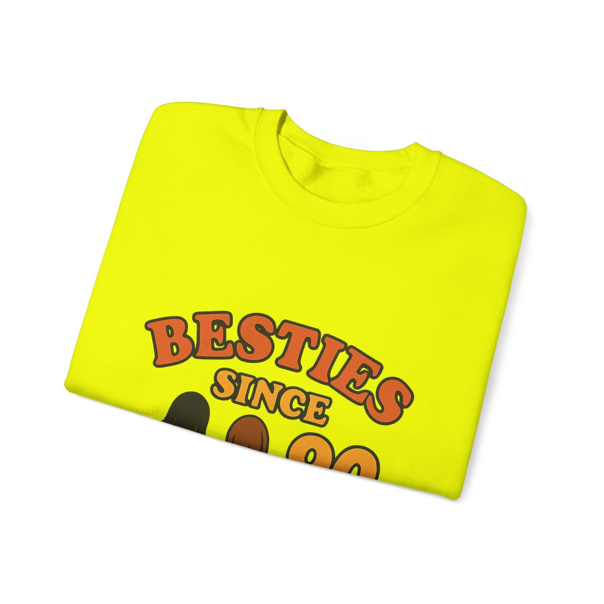 Besties Since Retro Years Sweatshirt 90s Nostalgia Best Friend Gift Friendship Anniversary Vintage Aesthetic Crewneck