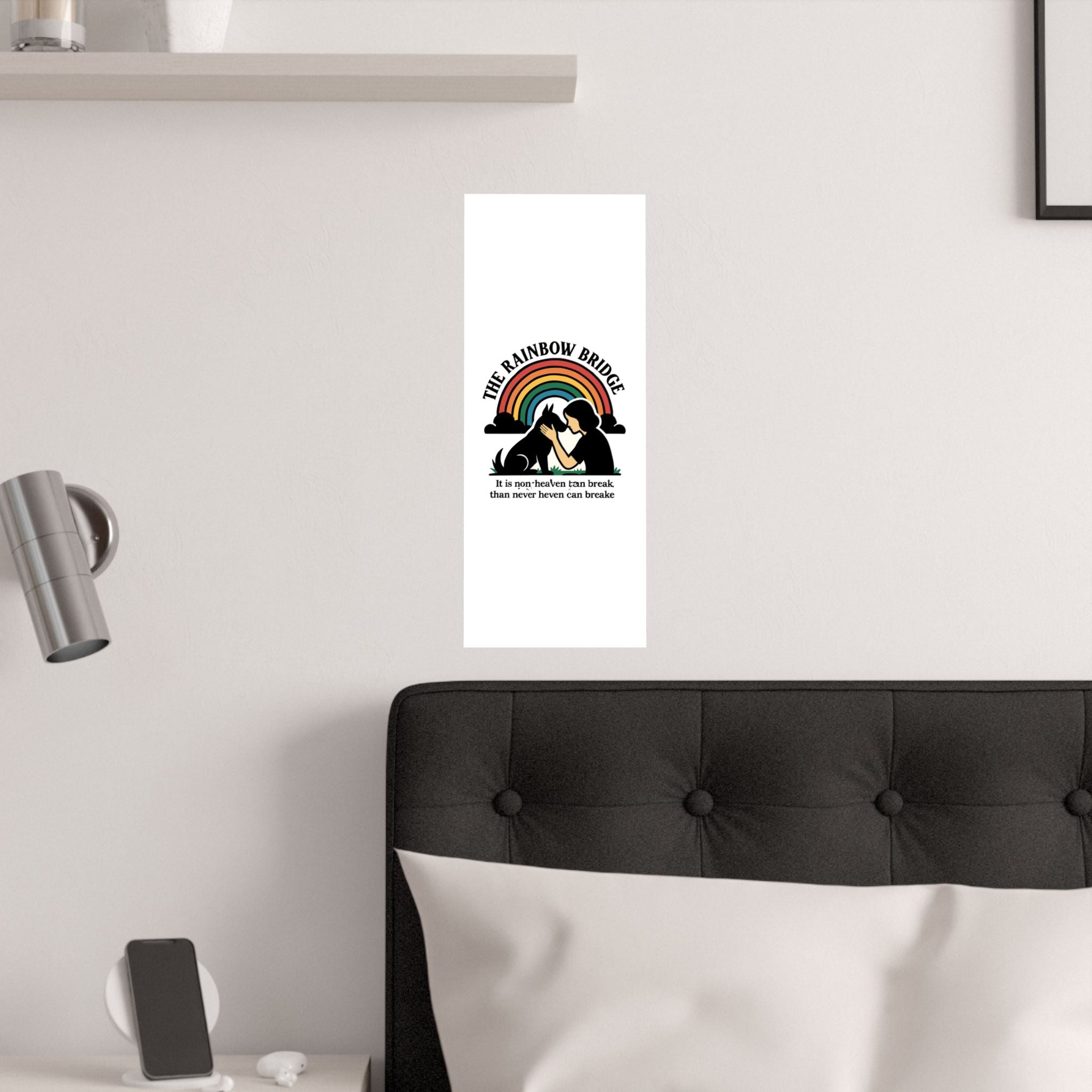 Rainbow Bridge Pet Memorial Print, Pet Loss Sympathy Gift, Dog Cat Memorial Wall Art, Pet Remembrance Poem, Grieving Pet Owner Gift