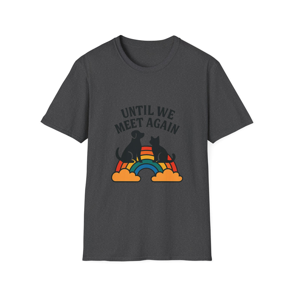 Rainbow Bridge Pet Memorial Shirt, Until We Meet Again Dog Cat Loss Gift, Pet Remembrance Tee, Sympathy Gift for Pet Loss Grief
