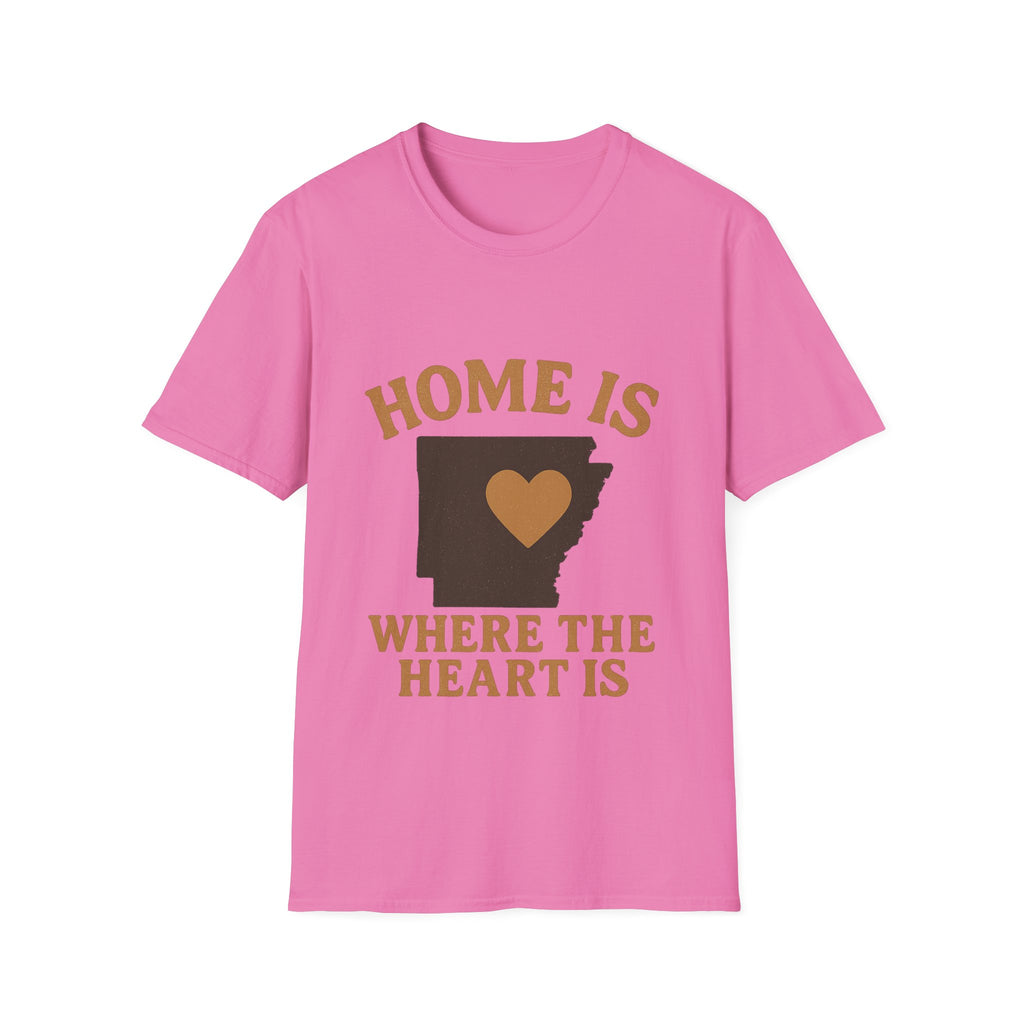 Home Is Where The Heart Is Shirt, Vintage State Silhouette Tee, Hometown Pride Gift, Missing Home Nostalgic T-Shirt