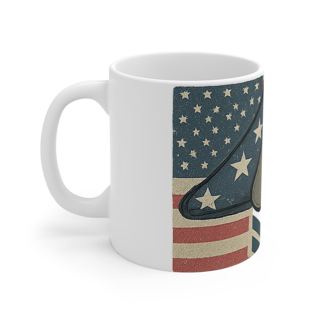 In Loving Memory of Veteran Mug | Custom Memorial Gift | Folded Flag Tribute | Personalized Military Remembrance Cup