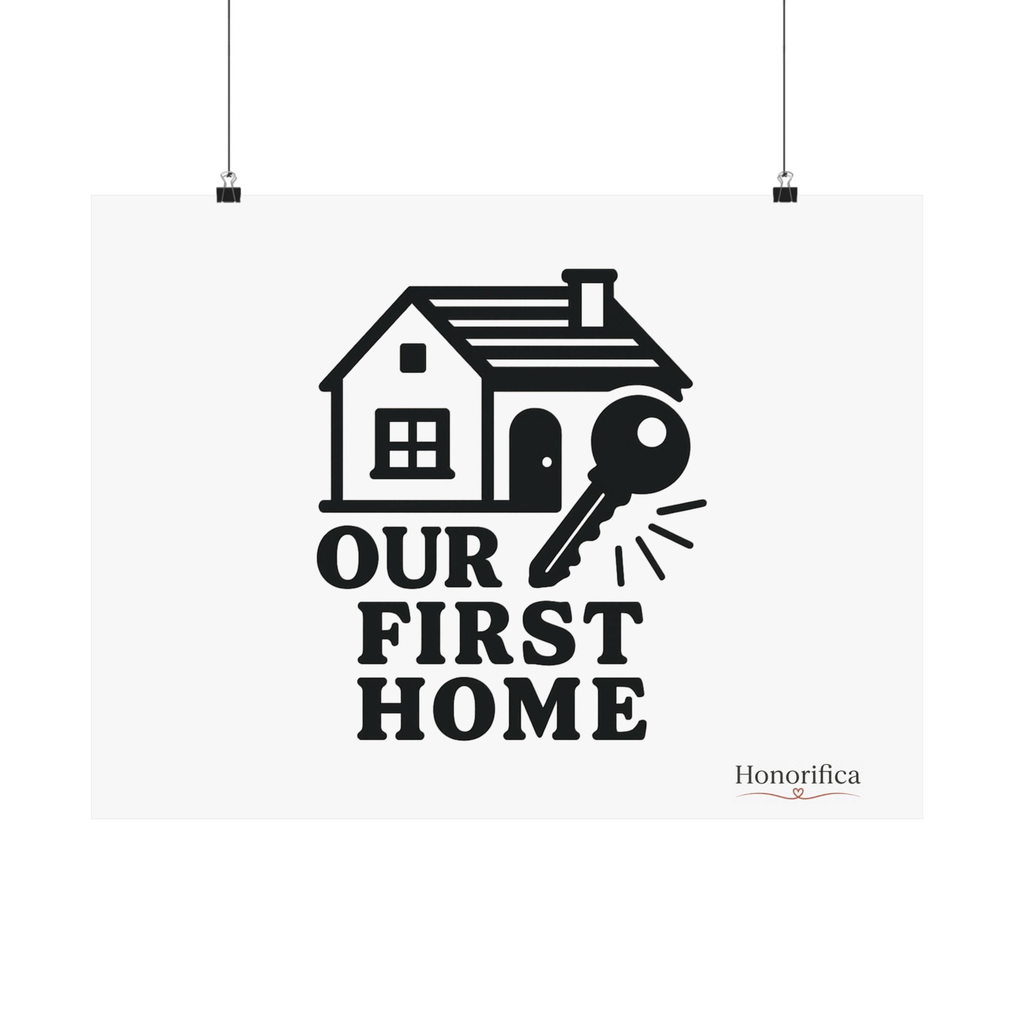 First Home Poster, Our First Home Gift, Housewarming Gift New Homeowner, First Time Home Buyer Gift, New House Decor Milestone
