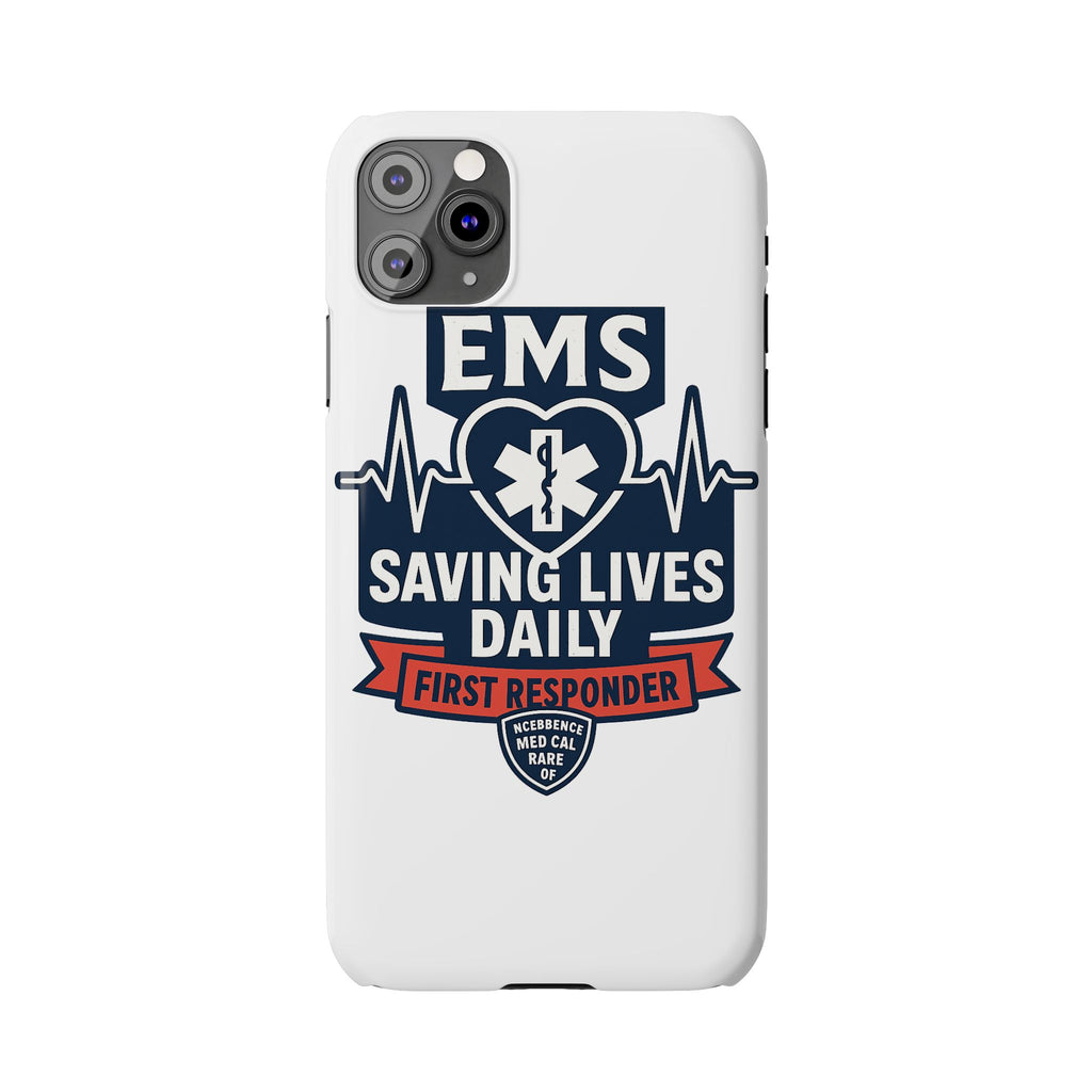 EMS Phone Case Paramedic Gift EMT Star of Life Heartbeat Saving Lives Daily First Responder Appreciation Medical Hero