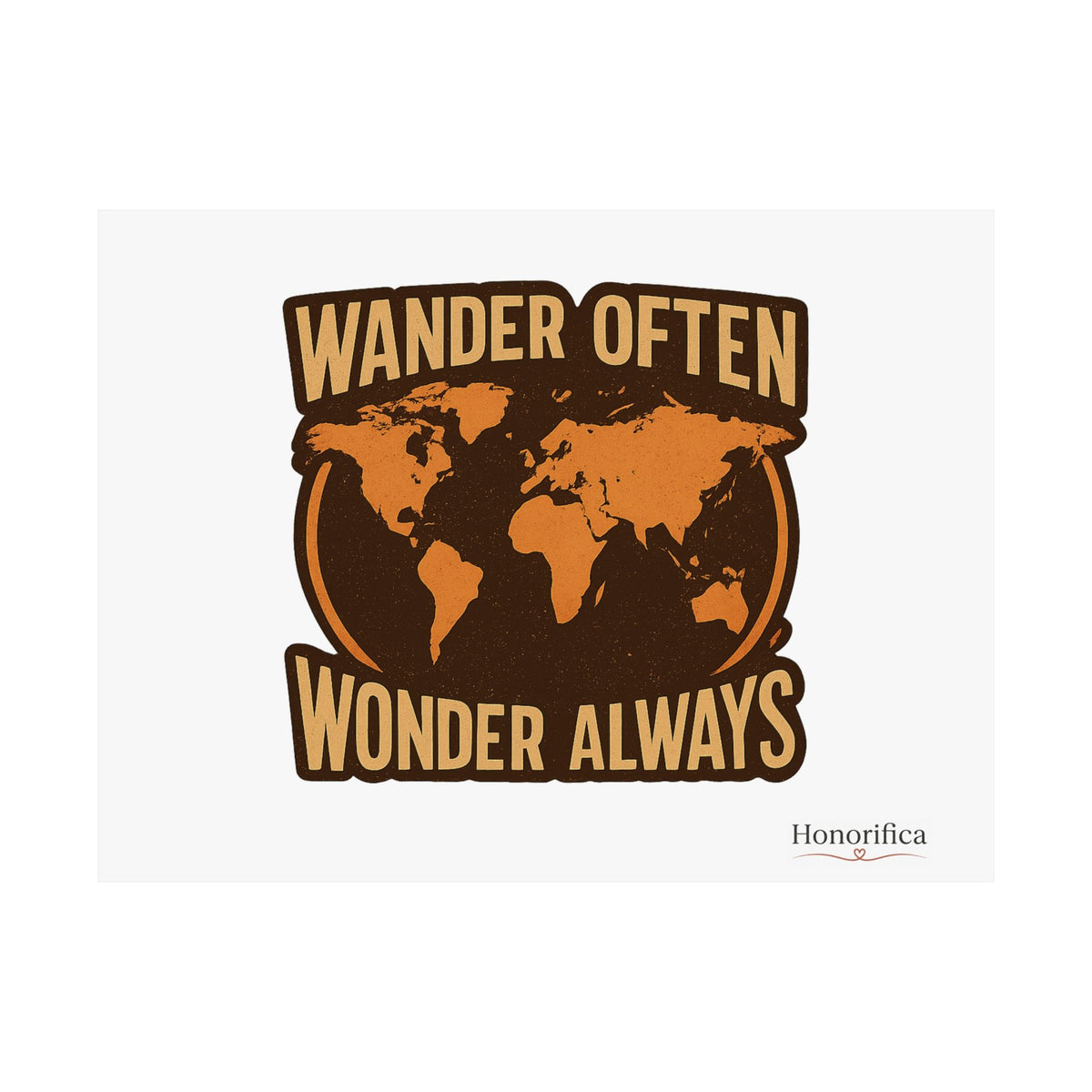 Wander Often Wonder Always Print, Vintage World Map Poster, Travel Wall Art, Wanderlust Decor, Adventure Quote, Dorm Room Decor