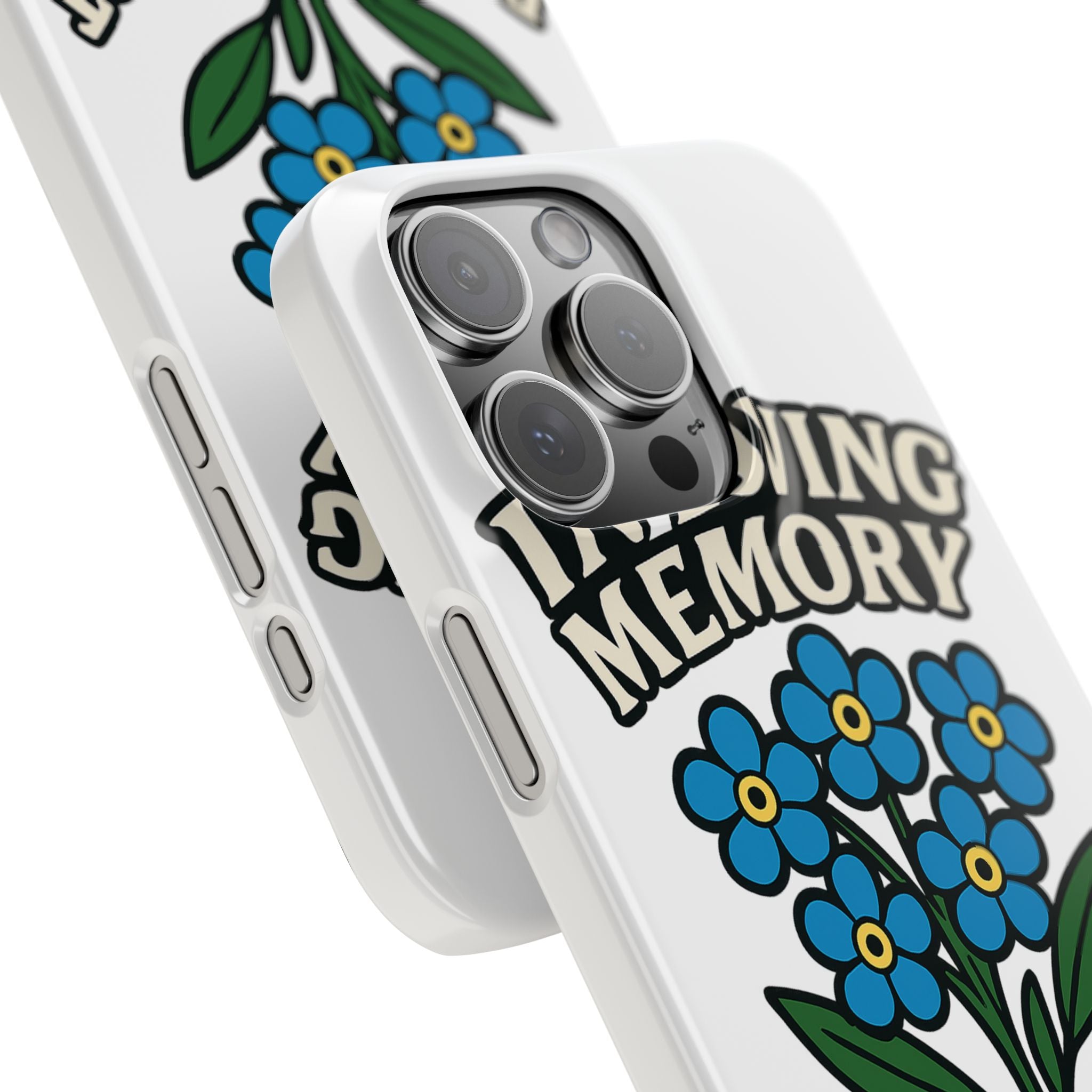 In Loving Memory Phone Case Forget Me Not Flowers Memorial Gift Remembrance Sympathy Tribute Case Bereavement Gift Loss of Mom