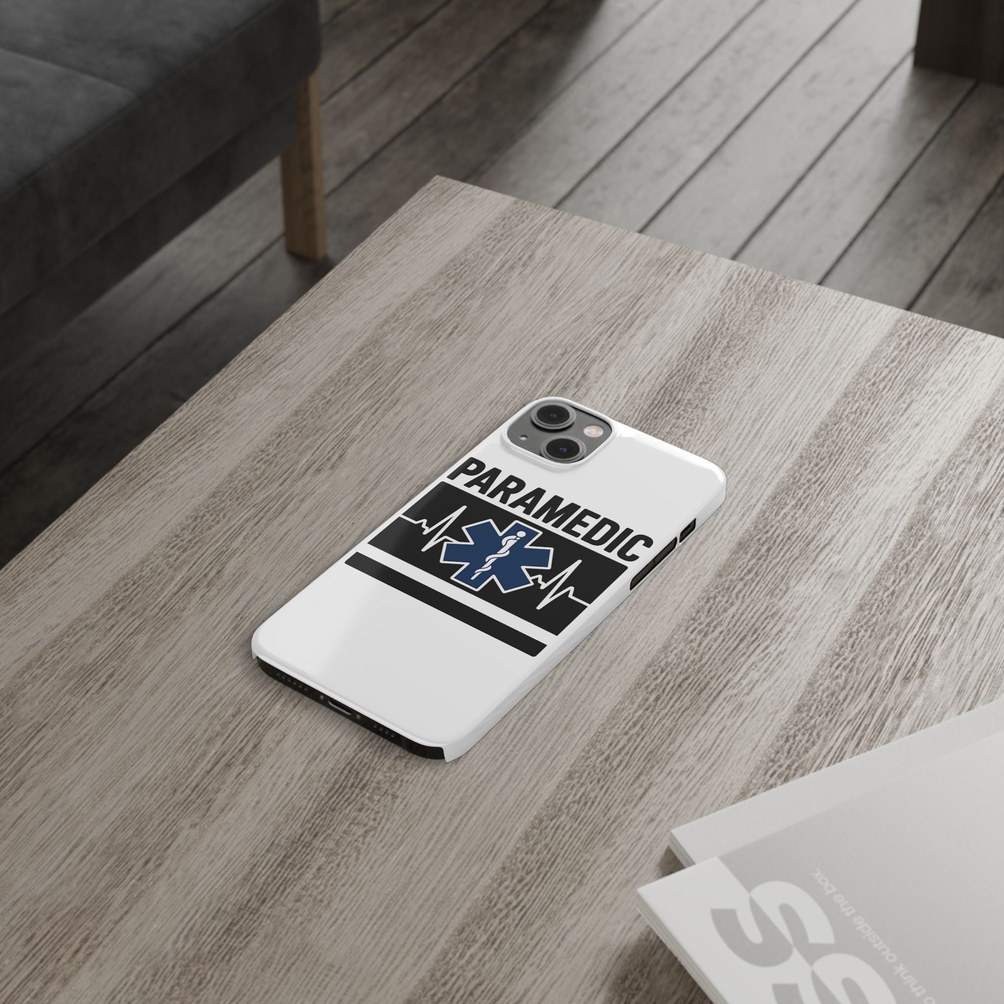 Paramedic Phone Case EMS Gift Heartbeat Star of Life EMT Medical First Responder Thin White Line Hero Appreciation