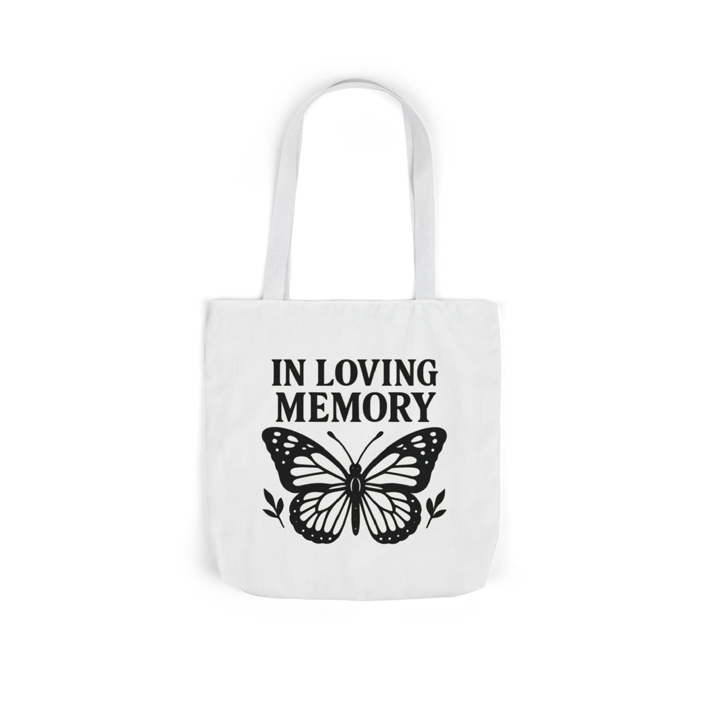 Butterfly Memorial Tote Bag, In Loving Memory Gift, Funeral Remembrance, Celebration of Life, Sympathy Gift for Loss