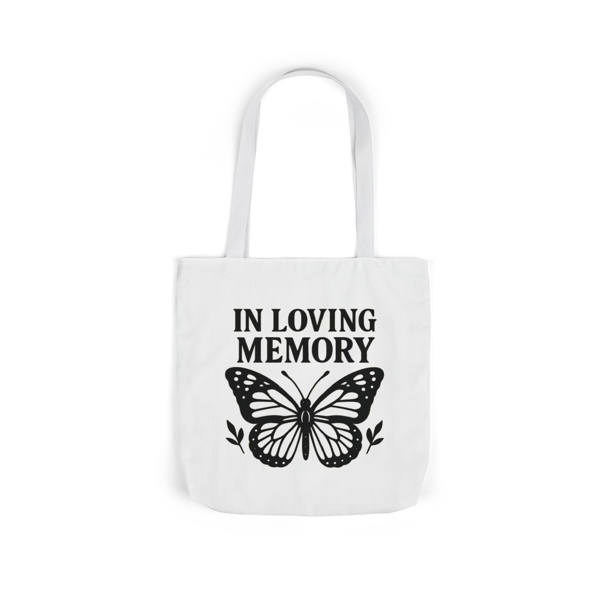 Butterfly Memorial Tote Bag, In Loving Memory Gift, Funeral Remembrance, Celebration of Life, Sympathy Gift for Loss
