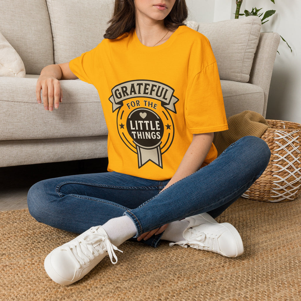 Grateful for the Little Things Shirt, Gratitude Tee, Faith Inspired Blessing T-Shirt, Thankful Everyday Appreciation Gift for Women