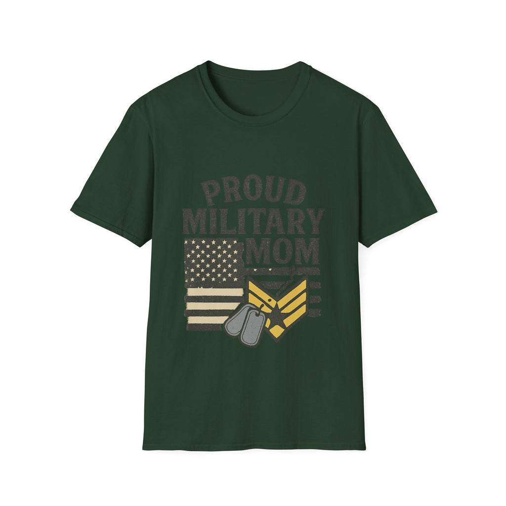Proud Military Mom Shirt, My Heart Serves Too Tee, Army Mom Gift, Navy Mom, Marine Mom, Air Force Mom T-Shirt, Military Mother