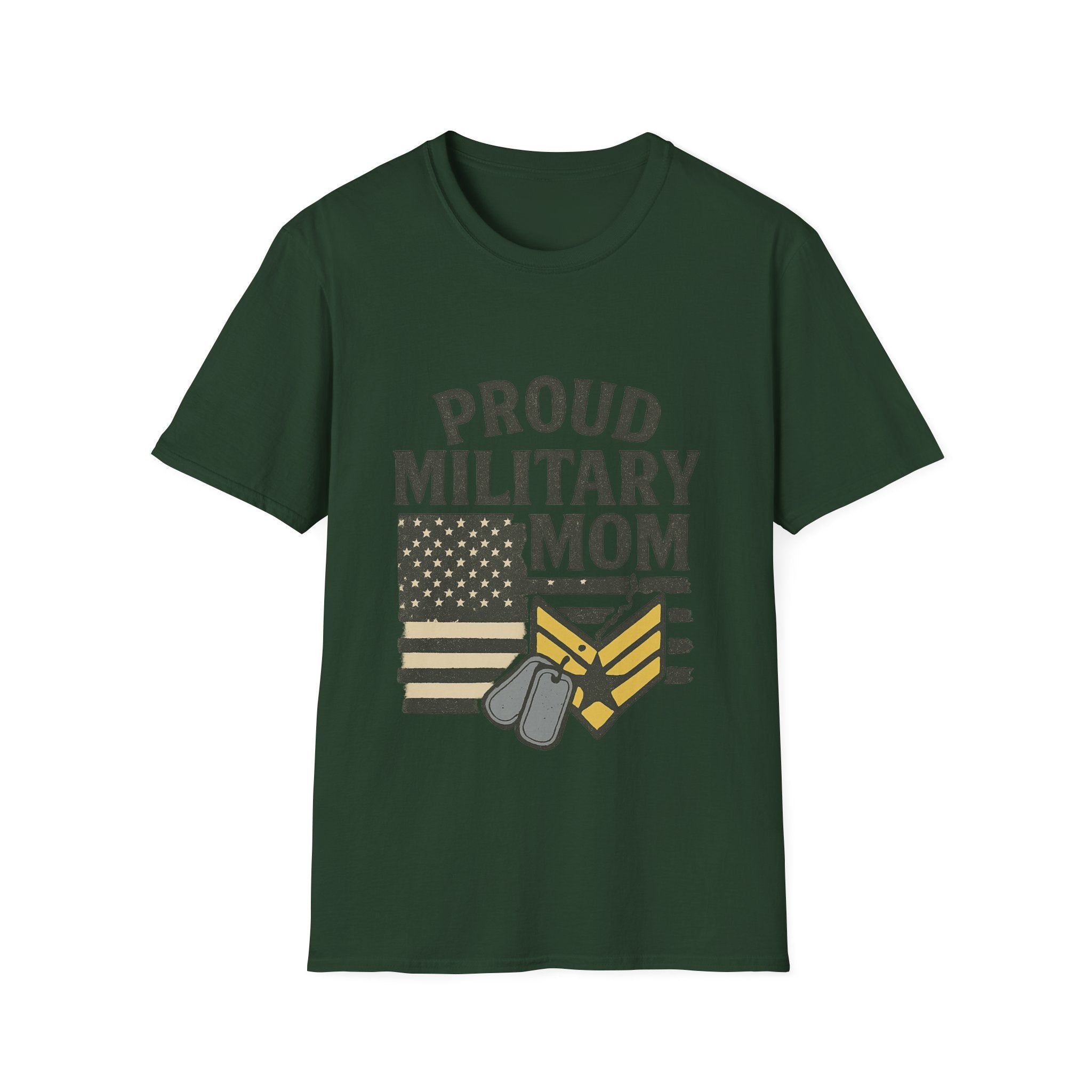 Proud Military Mom Shirt, My Heart Serves Too Tee, Army Mom Gift, Navy Mom, Marine Mom, Air Force Mom T-Shirt, Military Mother