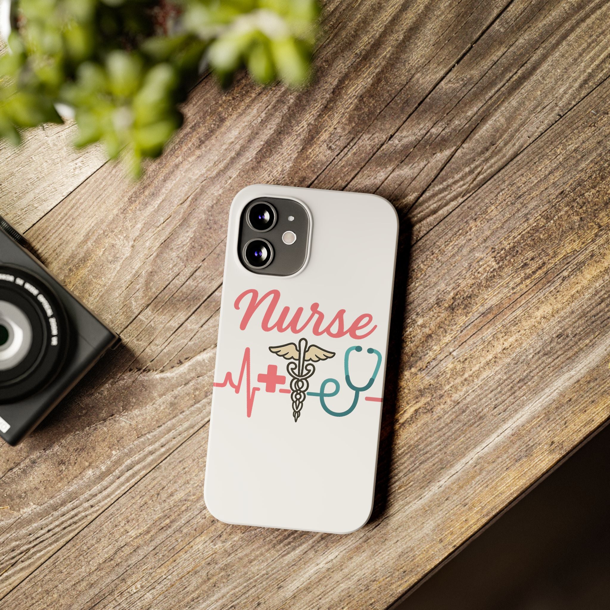 Nurse Phone Case EKG Heartbeat Medical Gift for Nurses RN Nursing Student Appreciation Gift Healthcare Worker iPhone Case