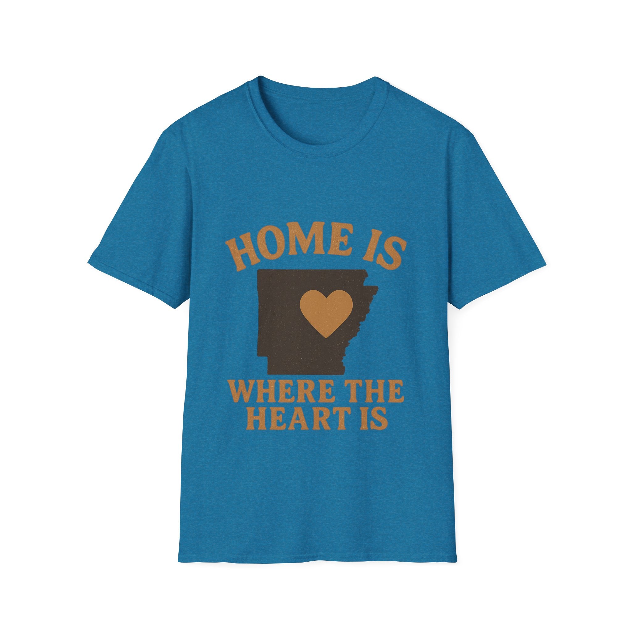 Home Is Where The Heart Is Shirt, Vintage State Silhouette Tee, Hometown Pride Gift, Missing Home Nostalgic T-Shirt