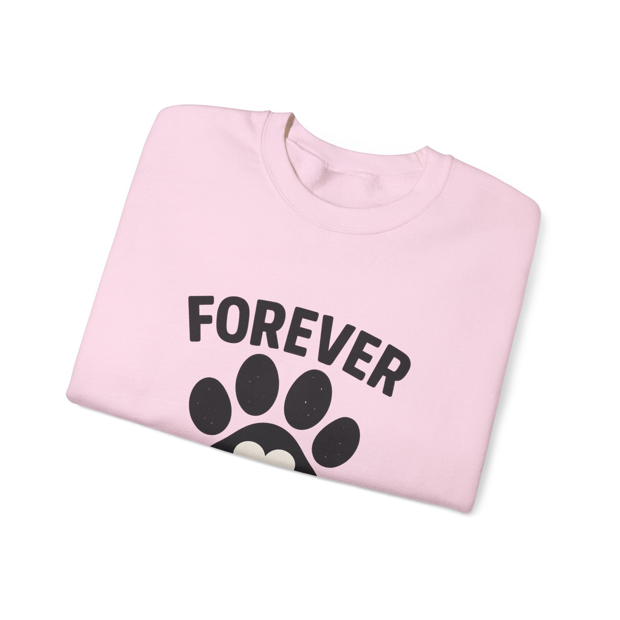Pet Memorial Sweatshirt Forever in My Heart Paw Print Dog Cat Loss Remembrance Gift Sympathy Comfort Shirt Pet Loss Gift