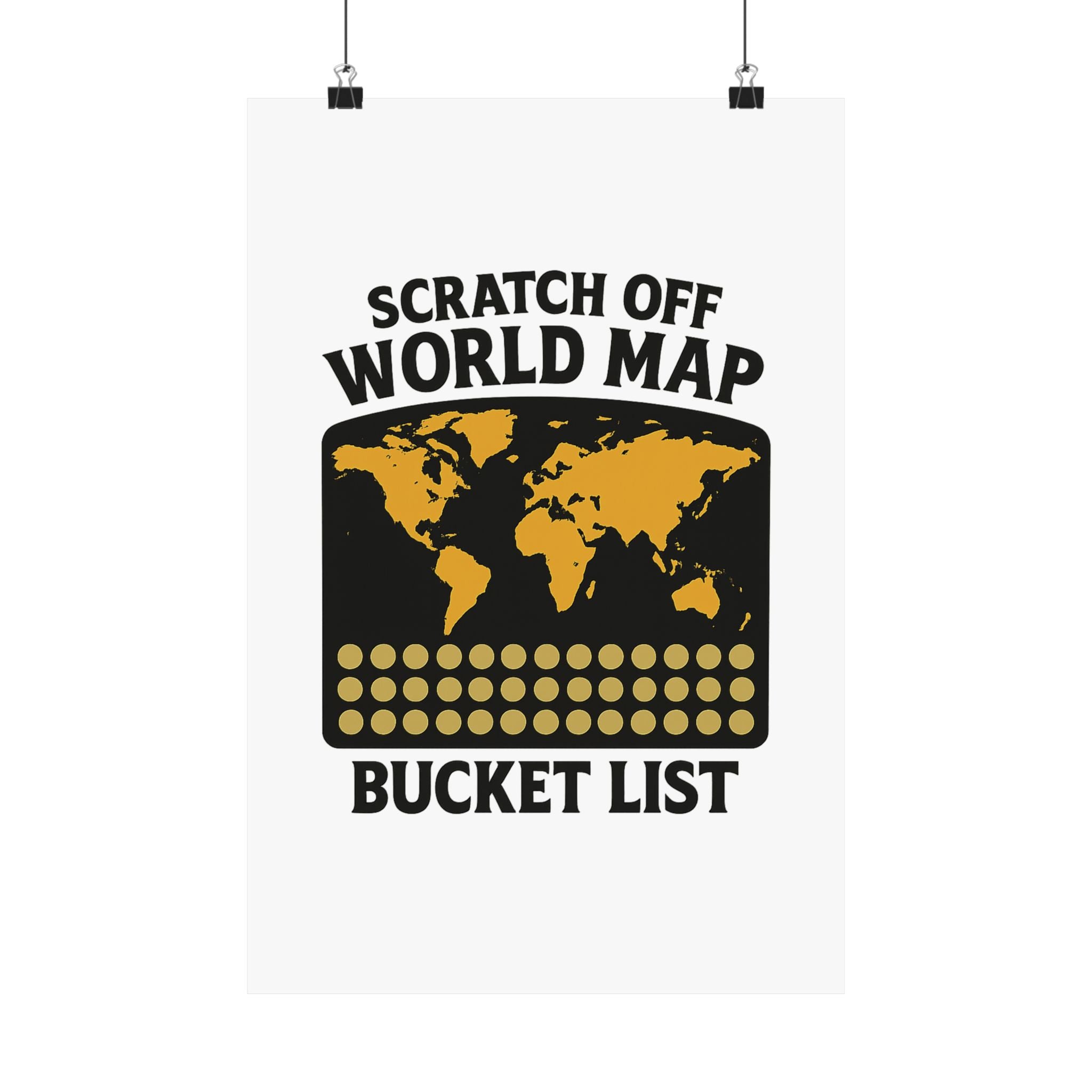 Scratch Off World Map Bucket List Poster Travel Tracker Gift Adventure Wall Art Wanderlust Decor Journey Milestone Chart