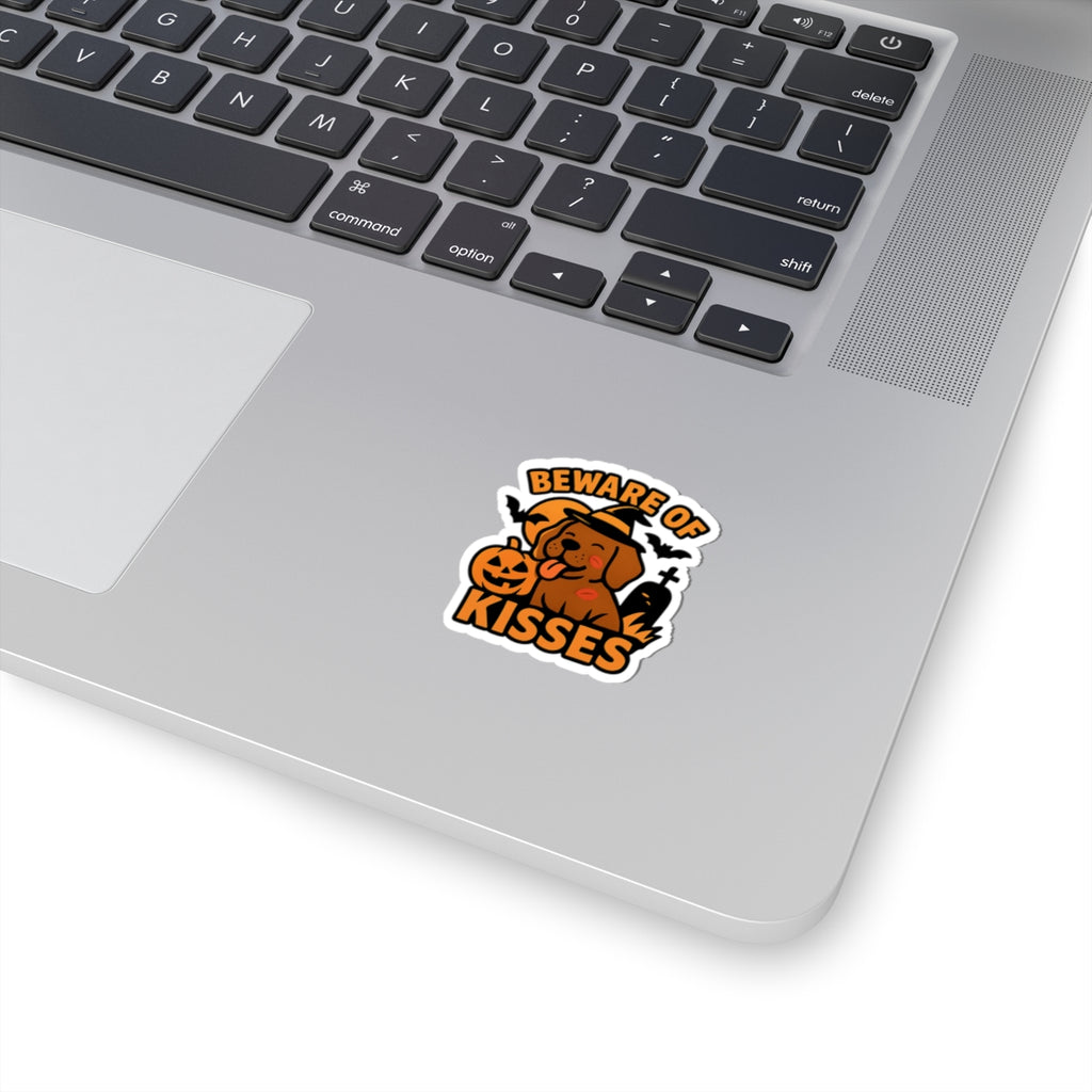 Beware Of Kisses Dog Halloween Sticker Pack