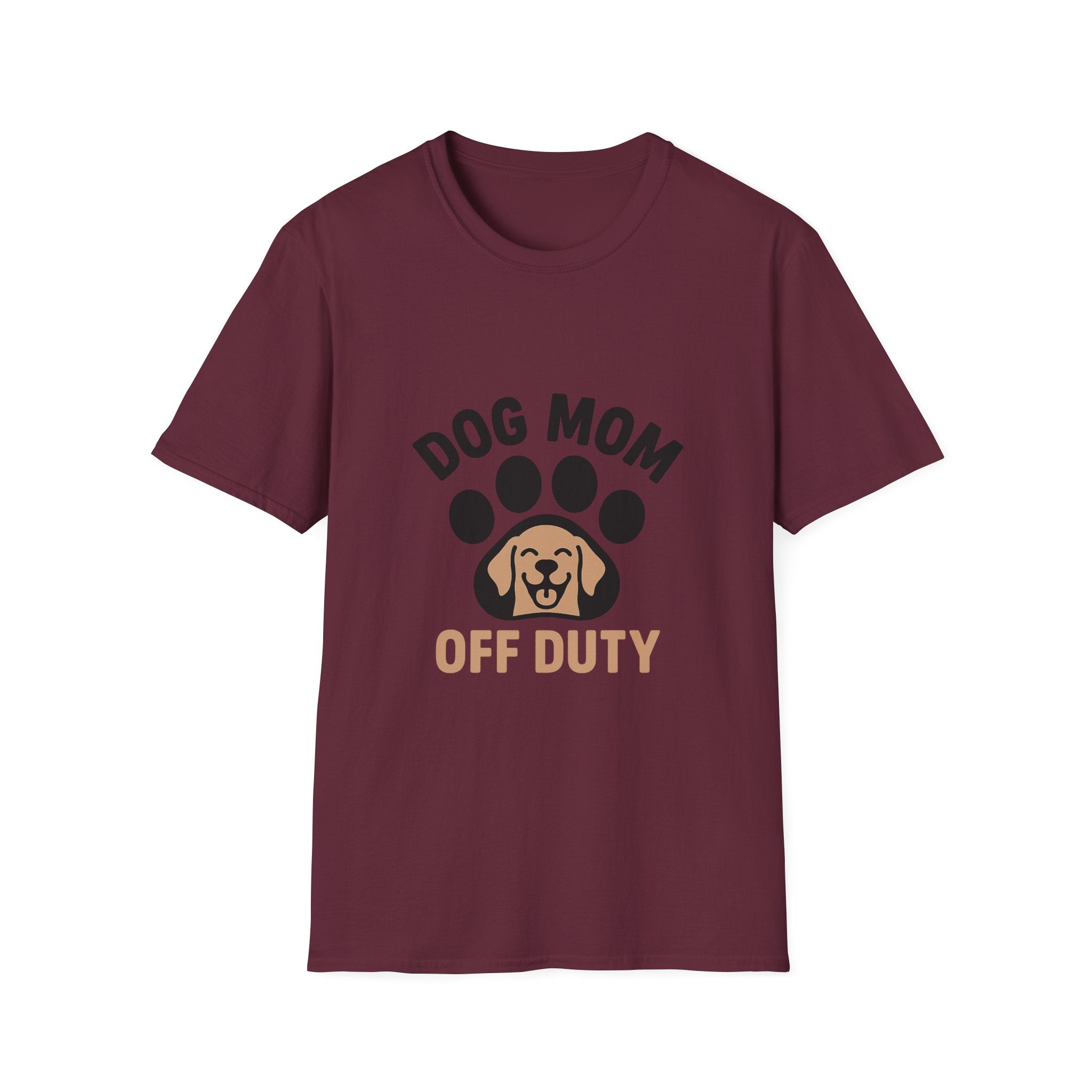 Dog Mom Off Duty Shirt, Dog Lover Gift, Paw Print T-Shirt, Dog Mom Tee, Funny Dog Owner Shirt, Dog Mama Clothing, Pet Parent