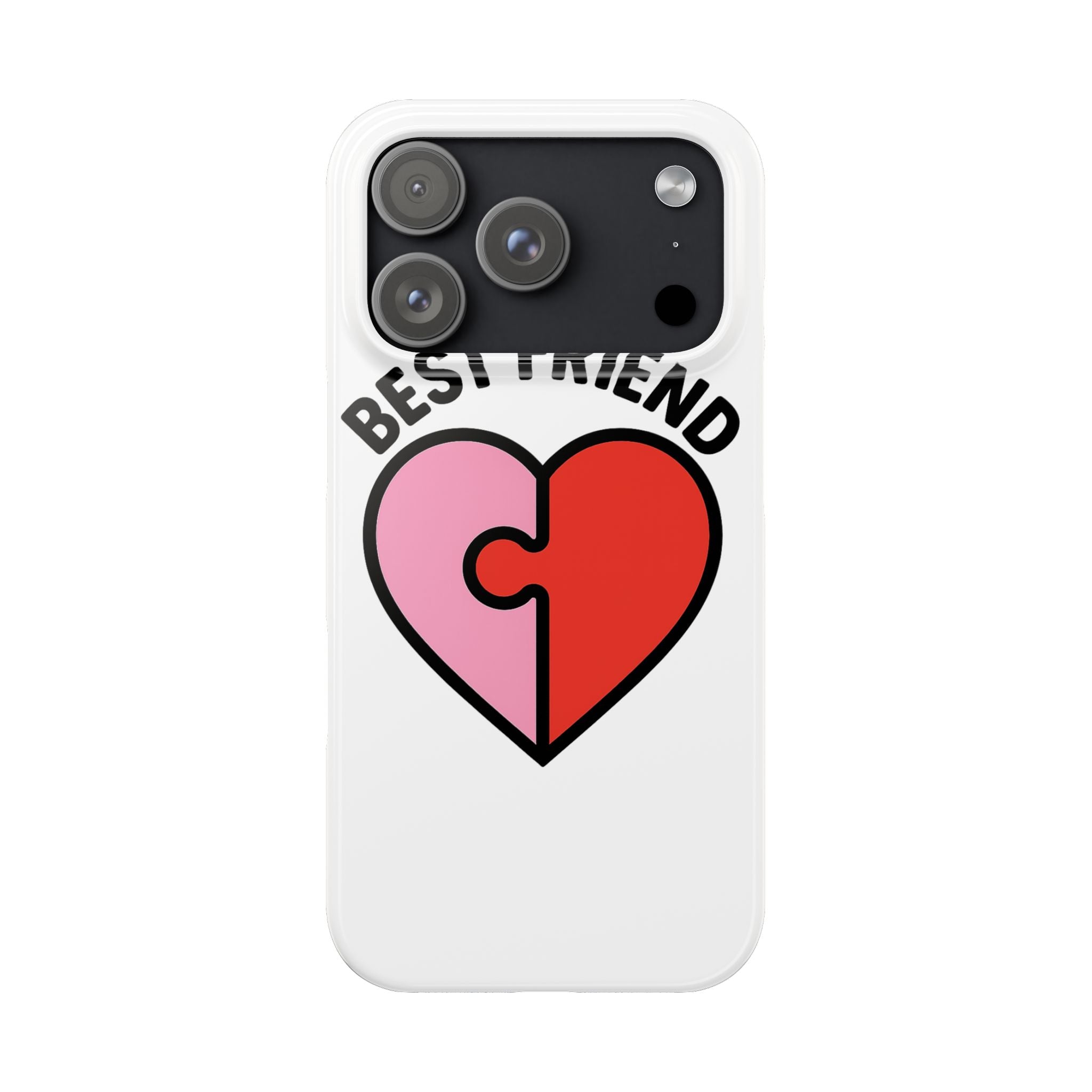 Best Friend Phone Case Set Puzzle Heart Matching BFF Gifts for Besties Friendship Phone Cases Cute Teen Gift for Her