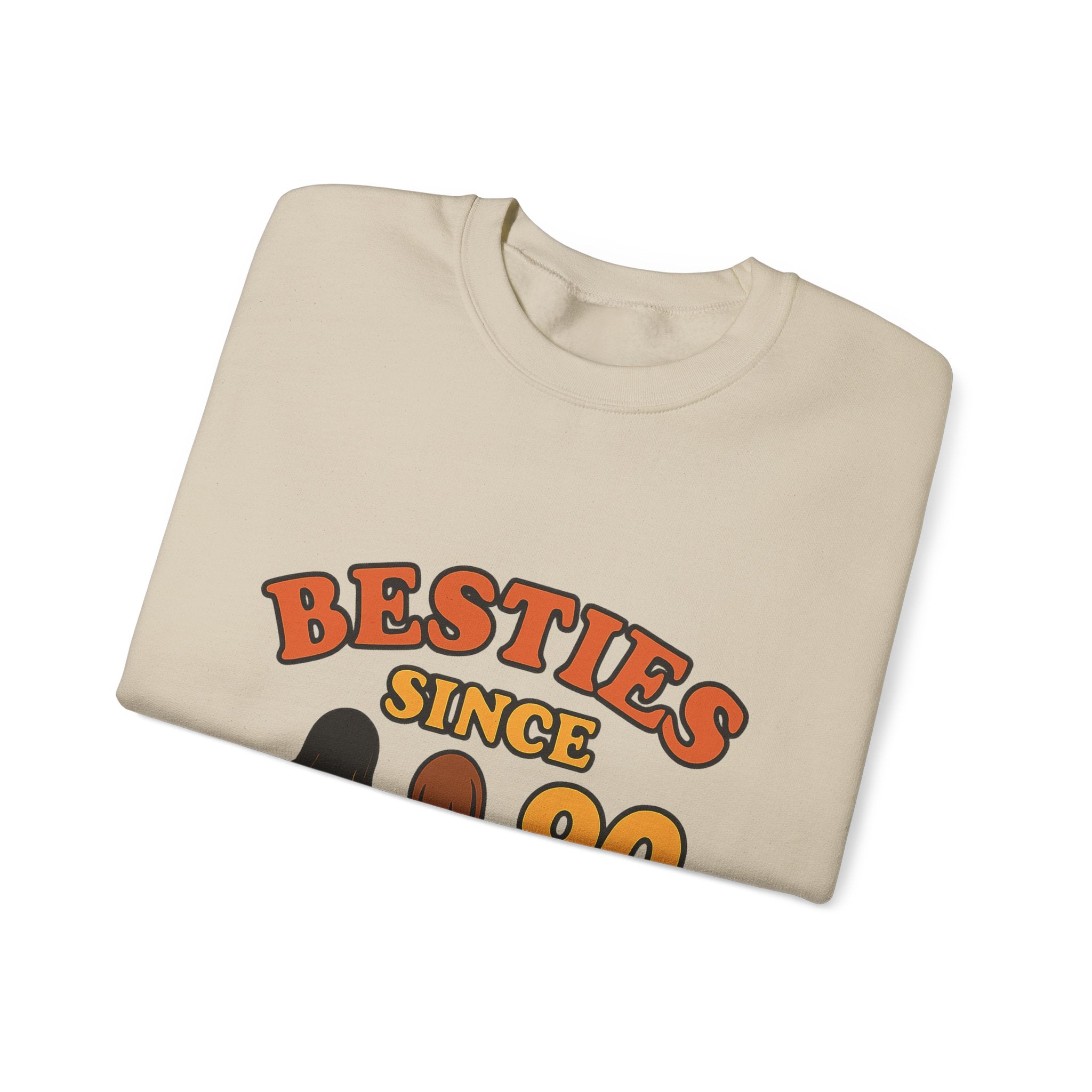 Besties Since Retro Years Sweatshirt 90s Nostalgia Best Friend Gift Friendship Anniversary Vintage Aesthetic Crewneck