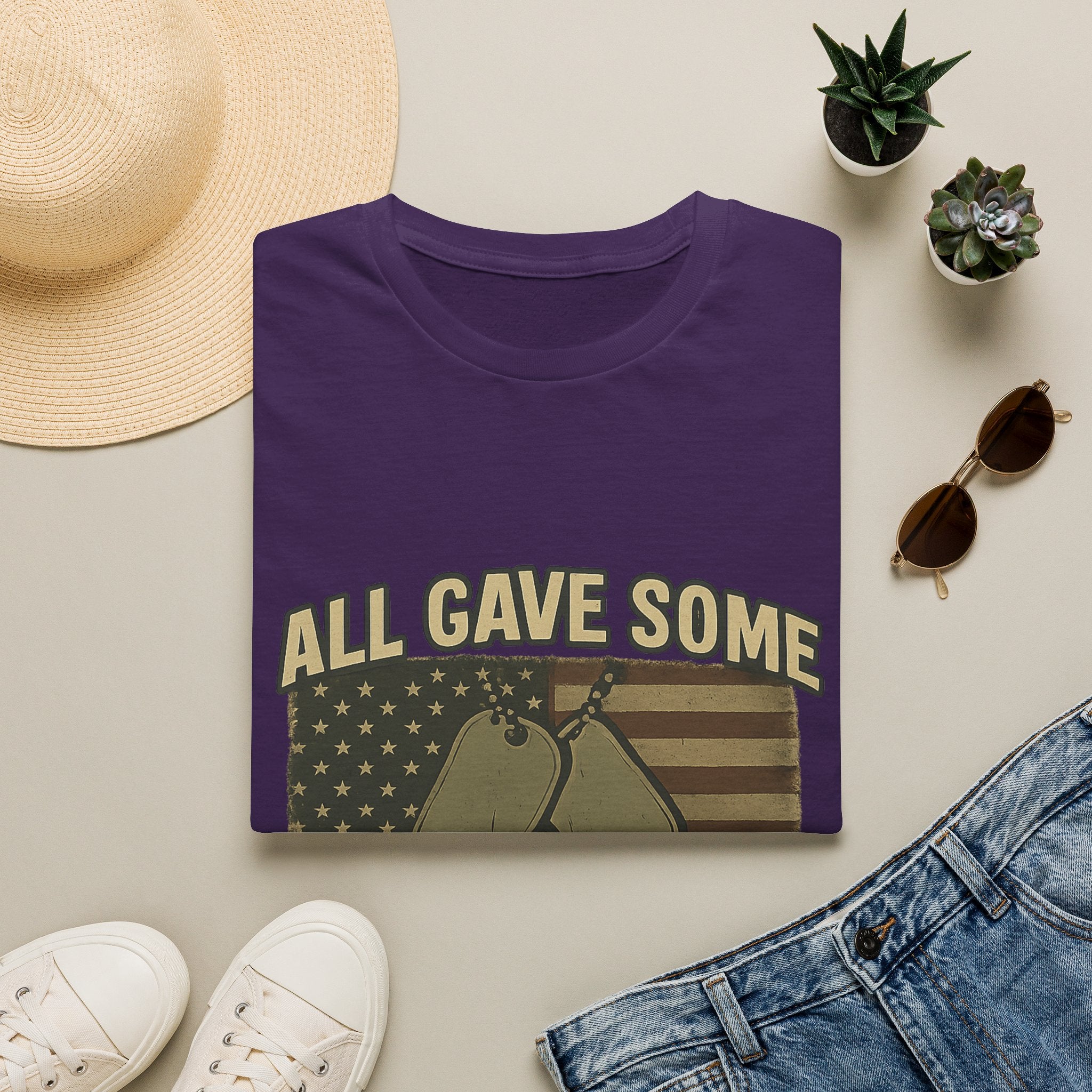 Custom Veteran Shirt | All Gave Some Some Gave All | Personalized Veterans Day Gift | Military Family Pride Tshirt with Name & Dates