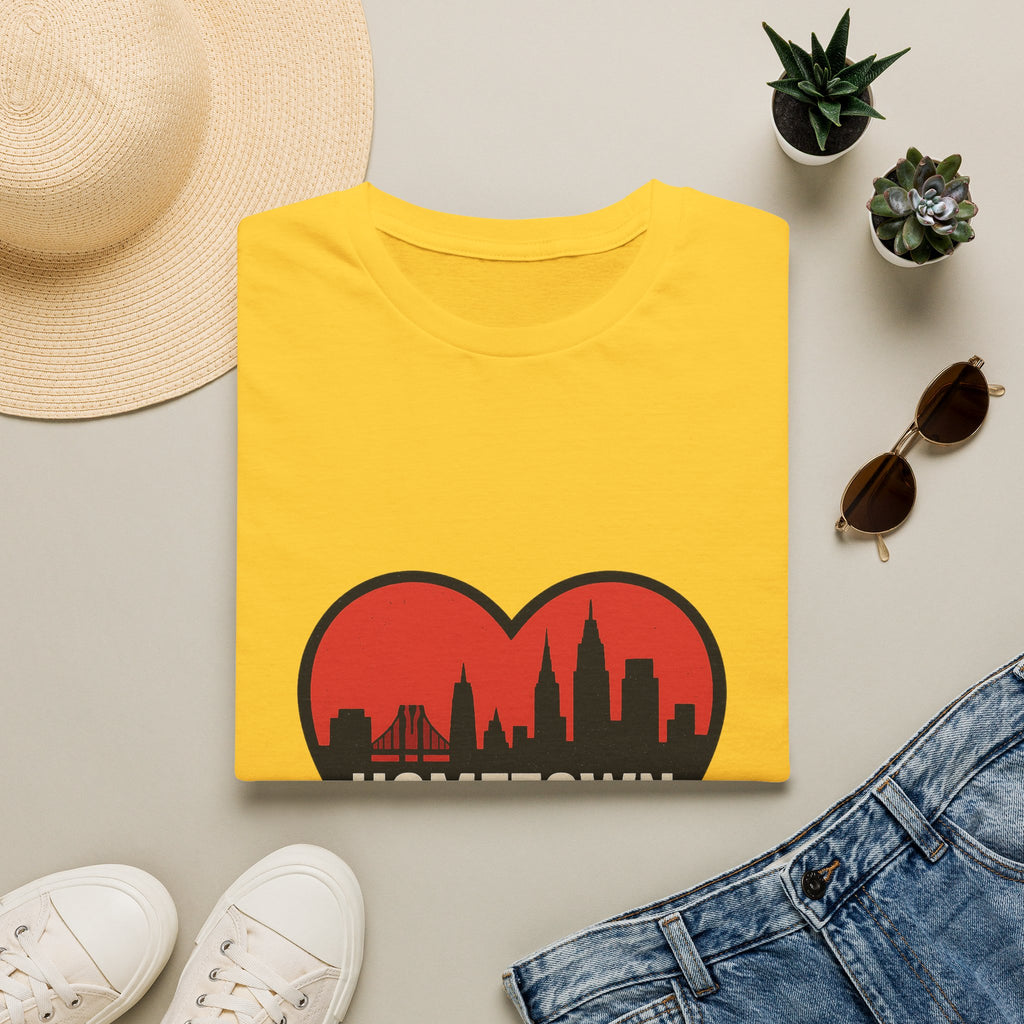 City Skyline Heart T-Shirt | Hometown Pride Tee | Urban City Lover Gift | NYC LA Chicago Shirt | Travel Souvenir Graphic Tee