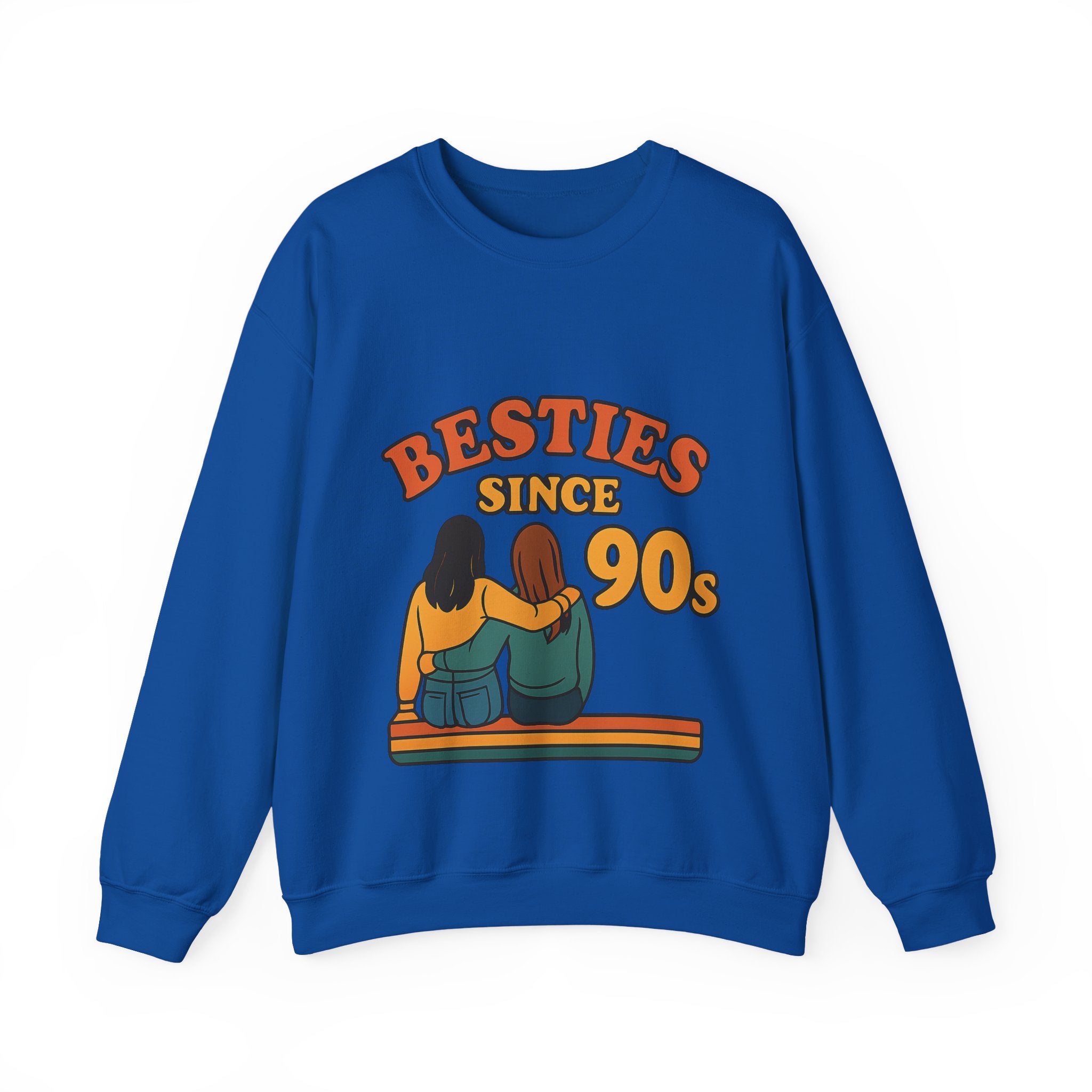 Besties Since Retro Years Sweatshirt 90s Nostalgia Best Friend Gift Friendship Anniversary Vintage Aesthetic Crewneck