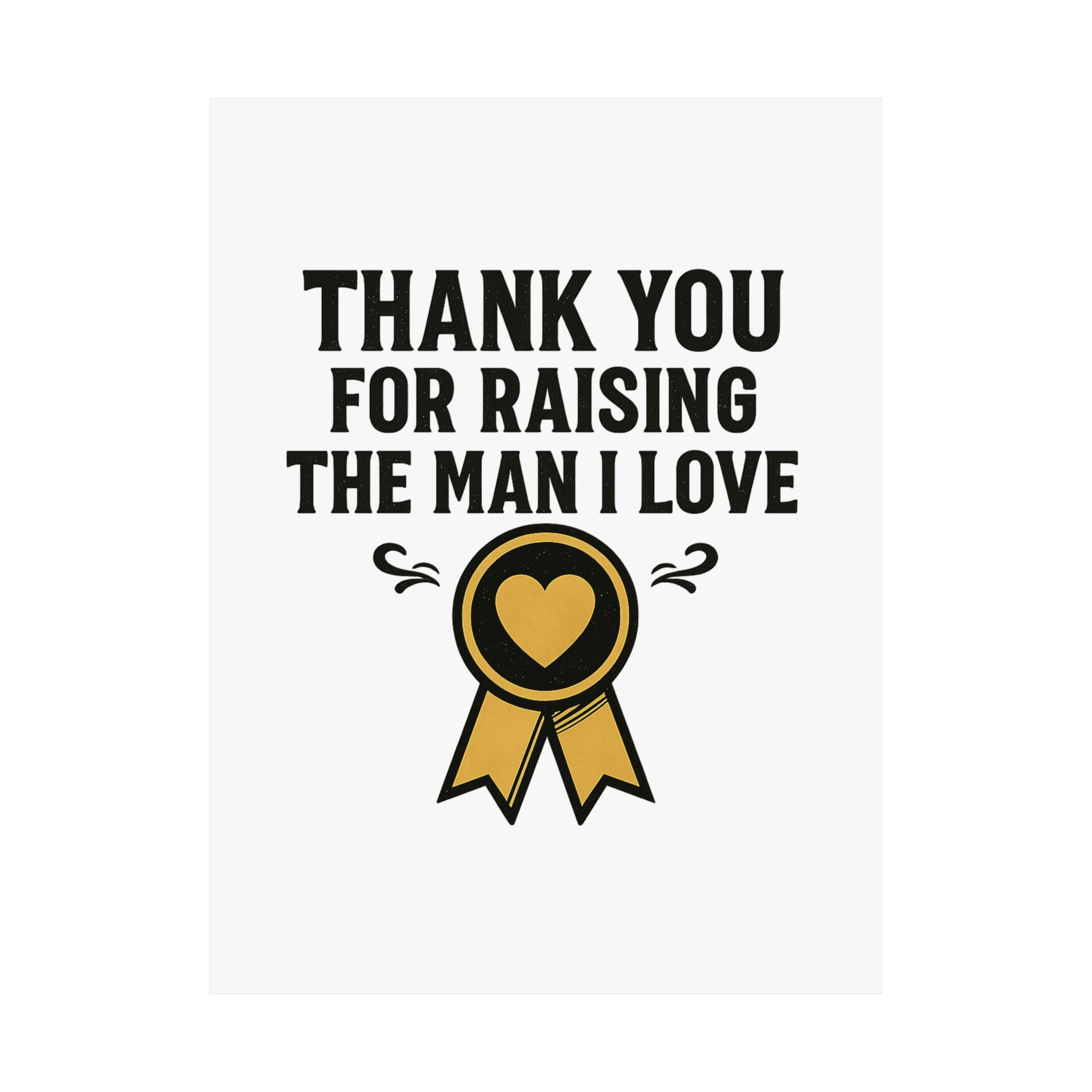 Thank You For Raising The Man I Love Print, Mother In Law Gift from Daughter In Law, Mothers Day Gift for MIL, Wedding Gift