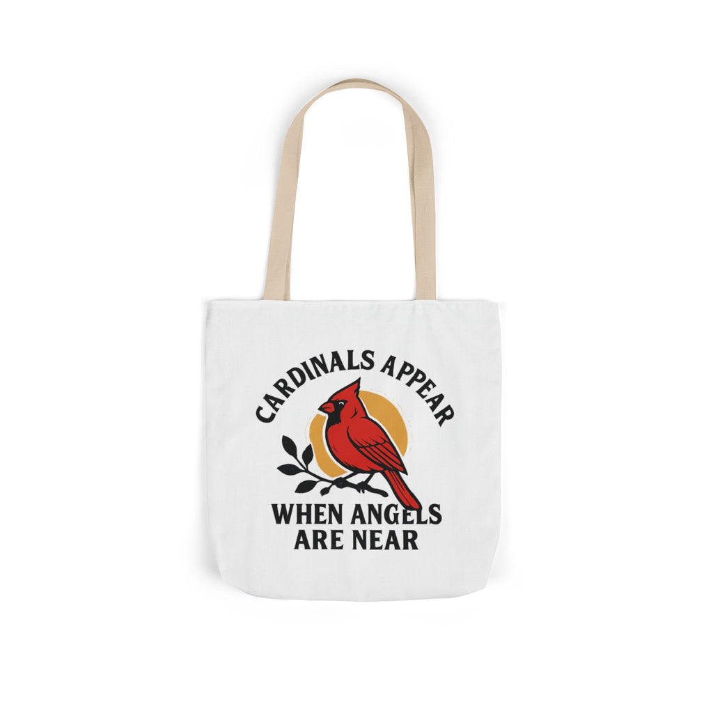 Cardinal Visitor Tote Bag, Cardinals Appear When Angels Are Near, Memorial Gift for Loss of Loved One, Sympathy Gift Mom