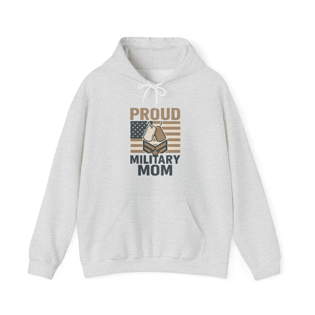 Proud Military Mom Hoodie, Strong Heart Army Mom Gift, Navy Mom Sweatshirt, Air Force Marine Mom, Service Member Mother Apparel