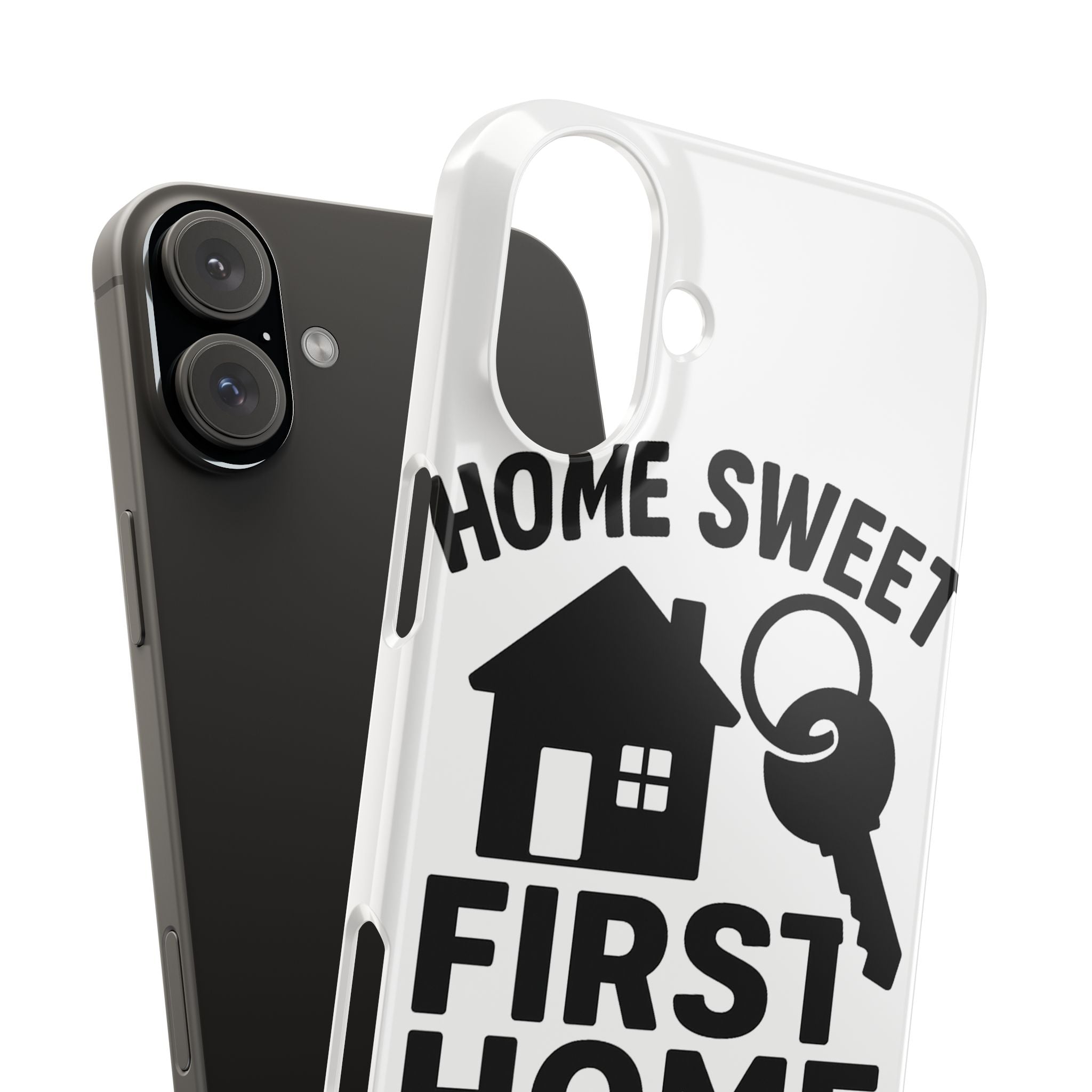 First Home Phone Case New Homeowner Gift Housewarming Present House Keys Milestone Typography Home Sweet First Home Decor