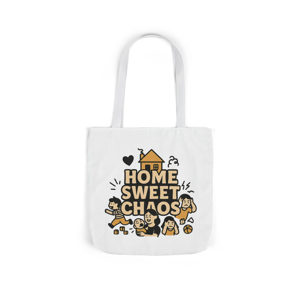 Home Sweet Chaos Tote Bag, Funny Mom Life Gift, Parenting Humor Canvas Tote, New Mom Gift, Chaotic Family Life, Gift for Mom