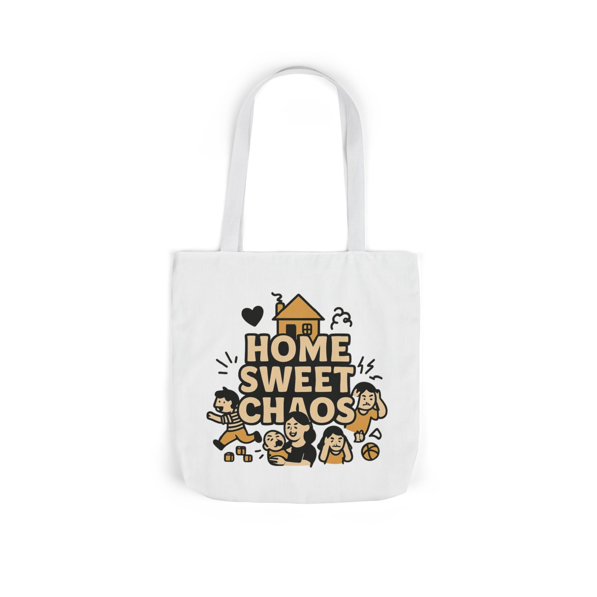 Home Sweet Chaos Tote Bag, Funny Mom Life Gift, Parenting Humor Canvas Tote, New Mom Gift, Chaotic Family Life, Gift for Mom