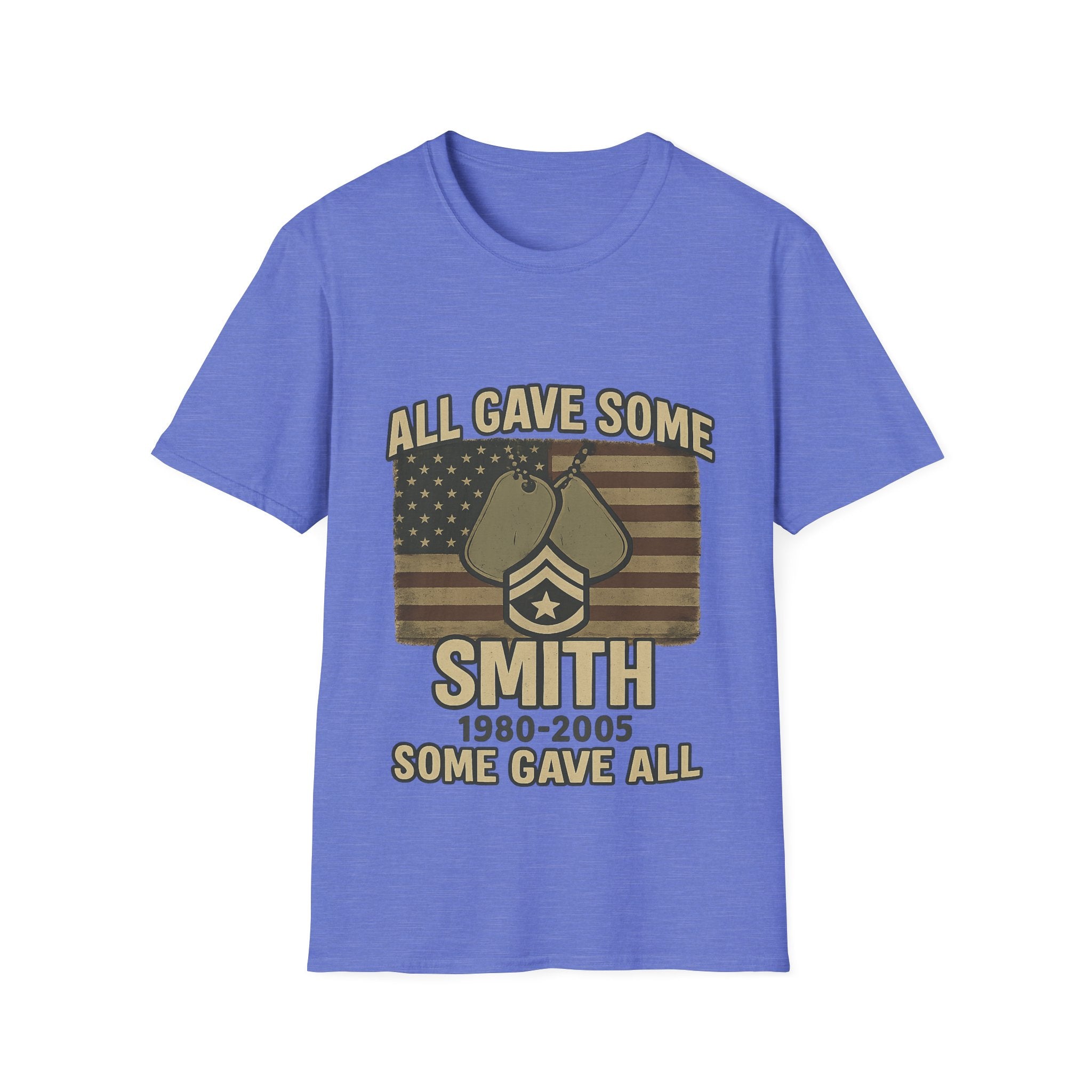 Custom Veteran Shirt | All Gave Some Some Gave All | Personalized Veterans Day Gift | Military Family Pride Tshirt with Name & Dates