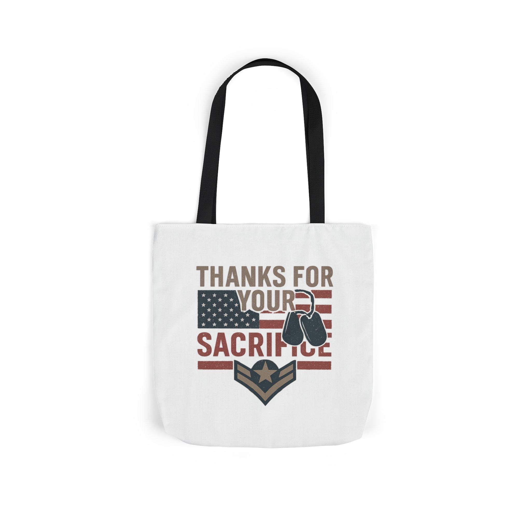 Thanks for Your Sacrifice Tote Bag Military Appreciation Gift Active Duty Service Member Honor Patriotic Gift USA Support Troops Bag