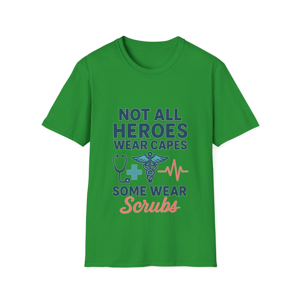 Not All Heroes Wear Capes Some Wear Scrubs Nurse Shirt, Nurse Appreciation Week Gift, Nurse Thank You Tee, Medical Worker Hero