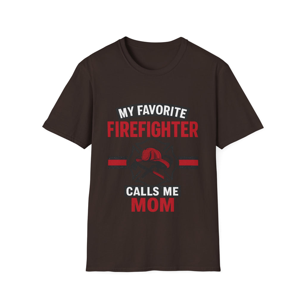 My Favorite Firefighter Calls Me Mom Shirt, Firefighter Mom Gift, Mother's Day Shirt, Proud Fire Mom Tee, Fireman Mom T-Shirt