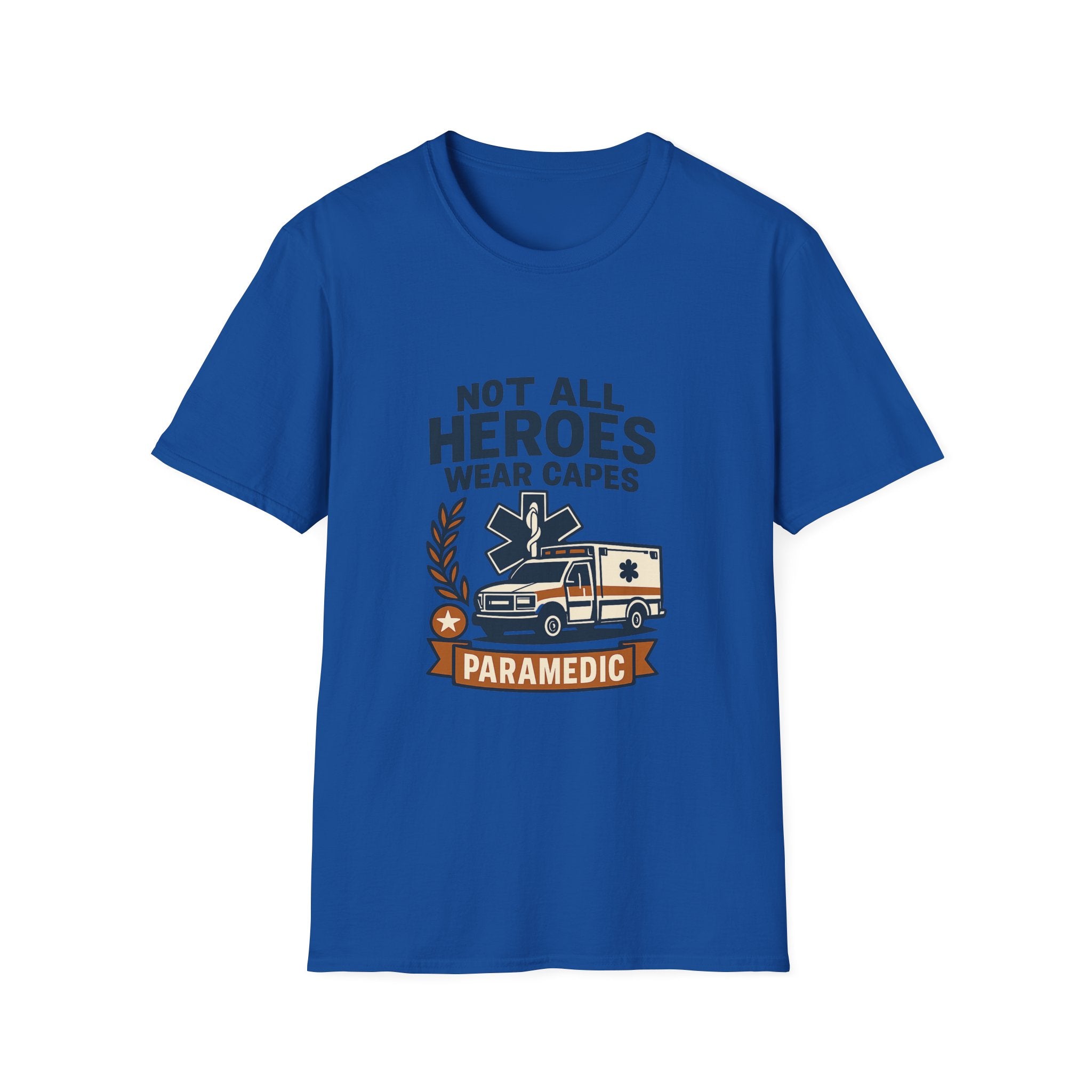 Not All Heroes Wear Capes Paramedic Shirt, EMS Appreciation Gift, Star of Life EMT Tshirt, Ambulance Driver Hero Shirt
