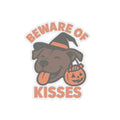 Beware of Kisses Pitbull Halloween Sticker Pack