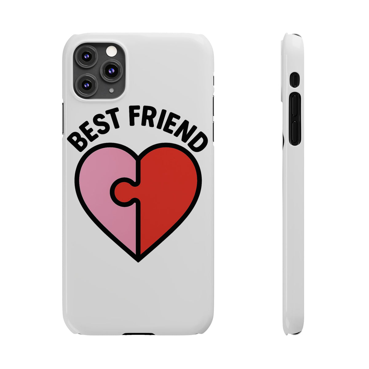 Best Friend Phone Case Set Puzzle Heart Matching BFF Gifts for Besties Friendship Phone Cases Cute Teen Gift for Her