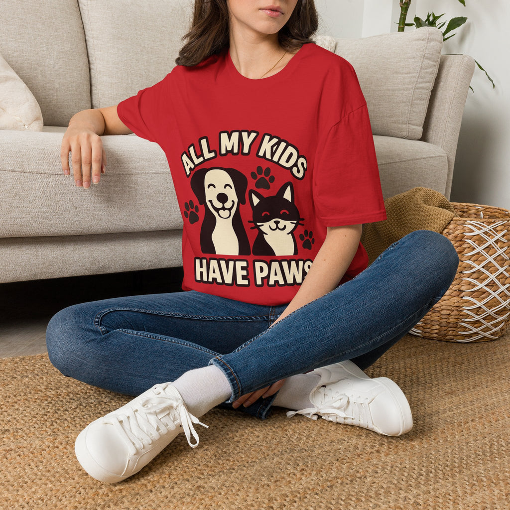 All My Kids Have Paws Shirt, Pet Mom T-Shirt, Dog Mom Cat Mom Gift, Fur Mama Tee, Pet Parent Shirt, Mothers Day Gift for Dog Lover