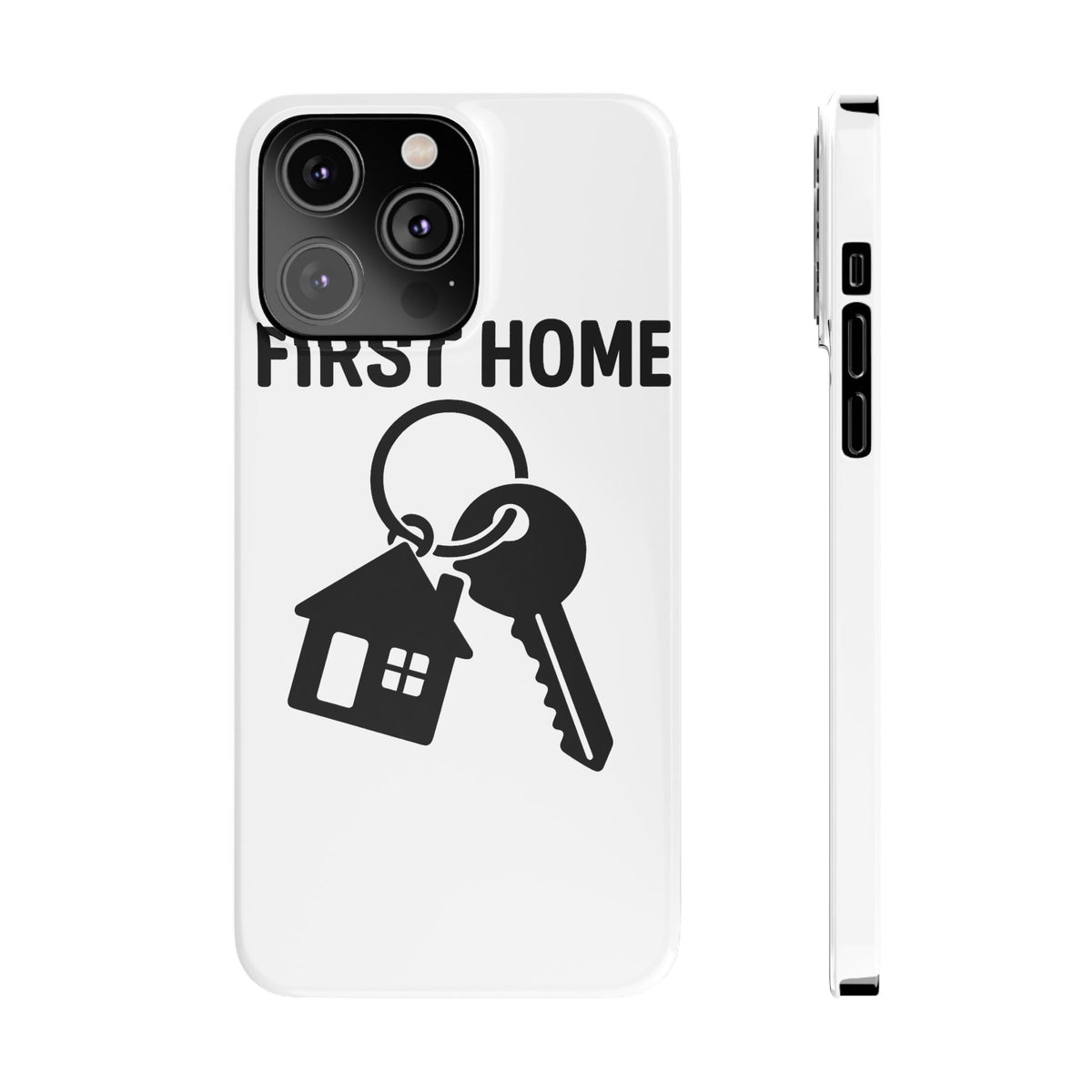 First Home Keys Phone Case, New Homeowner Gift, Housewarming Present, Minimalist House Key Design, First Time Home Buyer Gift