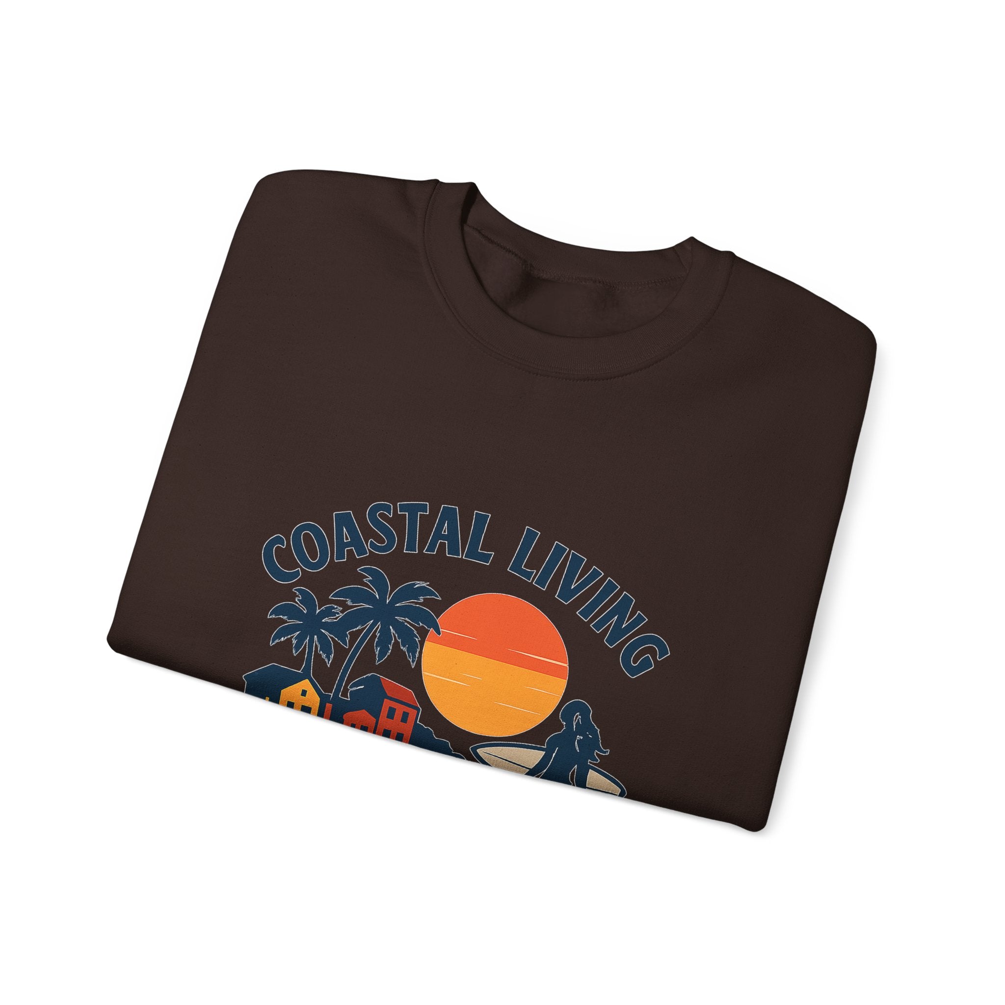 Beach Town Sunset Sweatshirt Coastal Living Salt Air Sun-Kissed Hair Ocean Vibes Vacation Gift Nautical Crewneck Surfer Beach Lover
